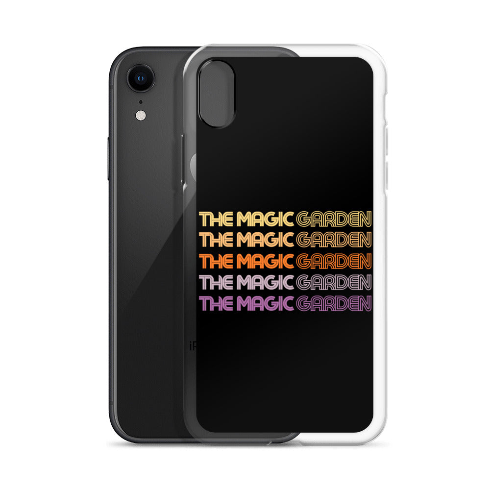 TMG 70s Yellow Rainbow iPhone Cover, Black