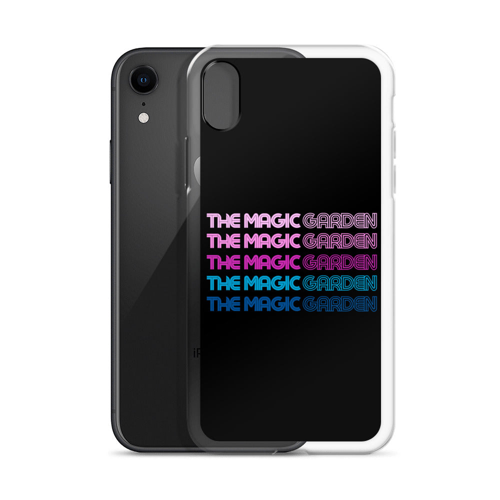 TMG 70s Purple Rainbow iPhone Cover, Black