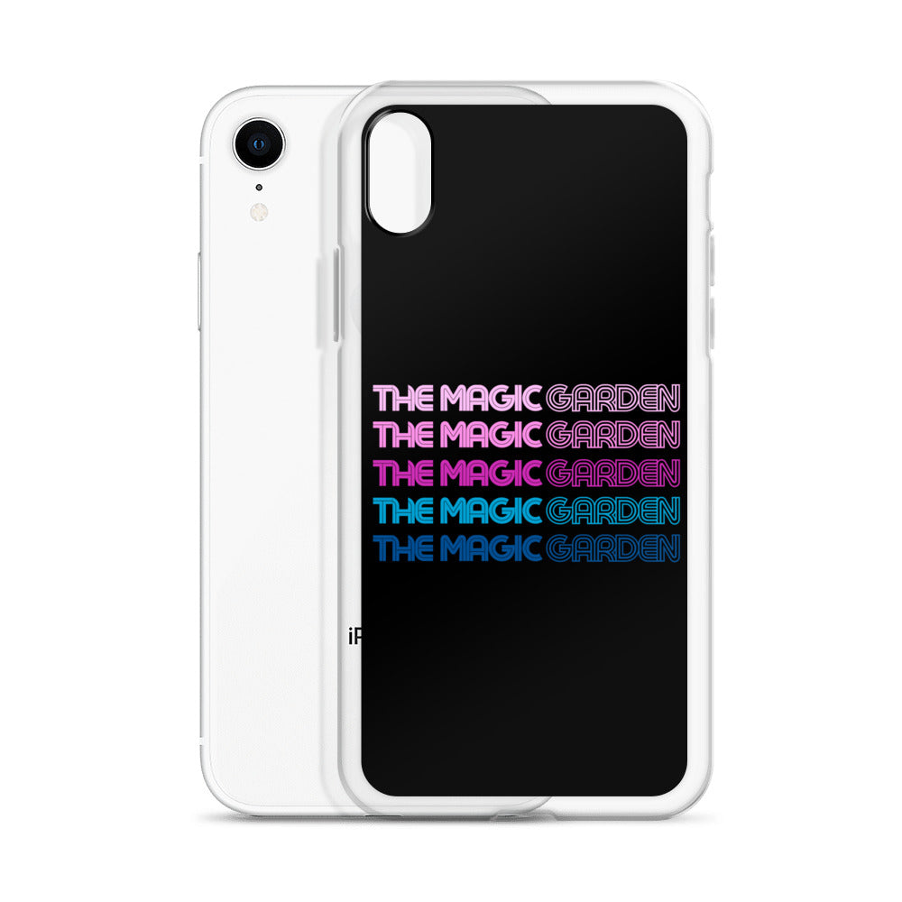 TMG 70s Purple Rainbow iPhone Cover, Black