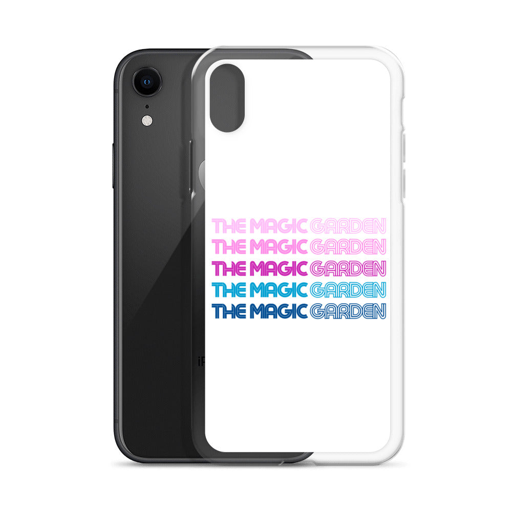 TMG 70s Purple Rainbow iPhone Cover, White
