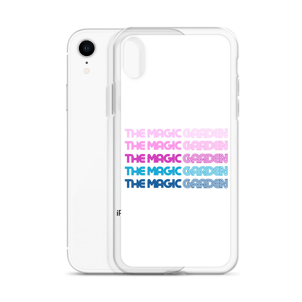 TMG 70s Purple Rainbow iPhone Cover, White