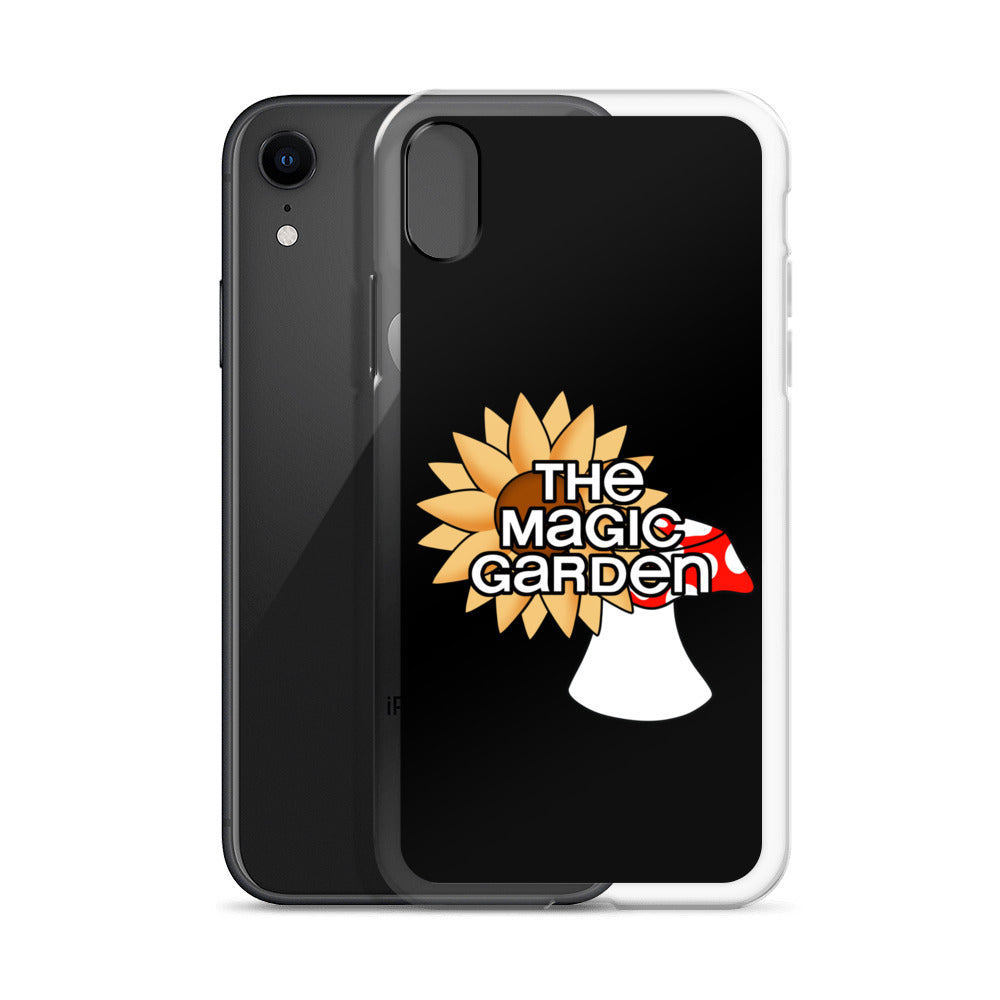TMG Mushroom & Sunflower iPhone Cover, Black