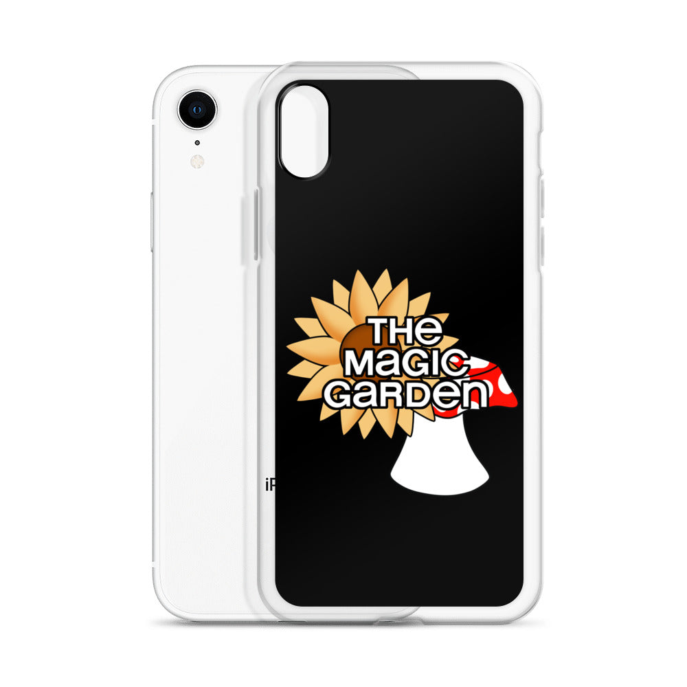 TMG Mushroom & Sunflower iPhone Cover, Black