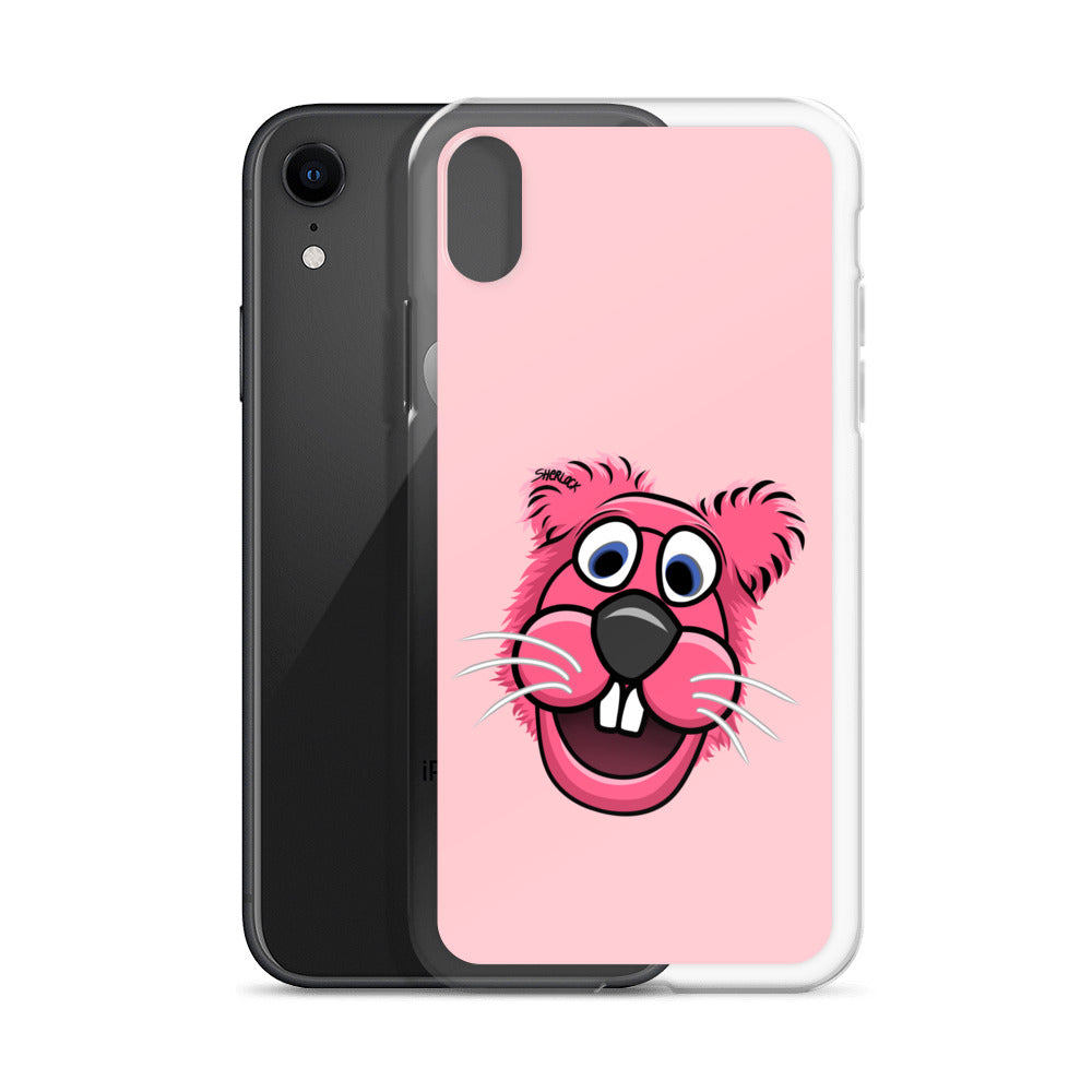 Sherlock The Squirrel iPhone Cover, Pink