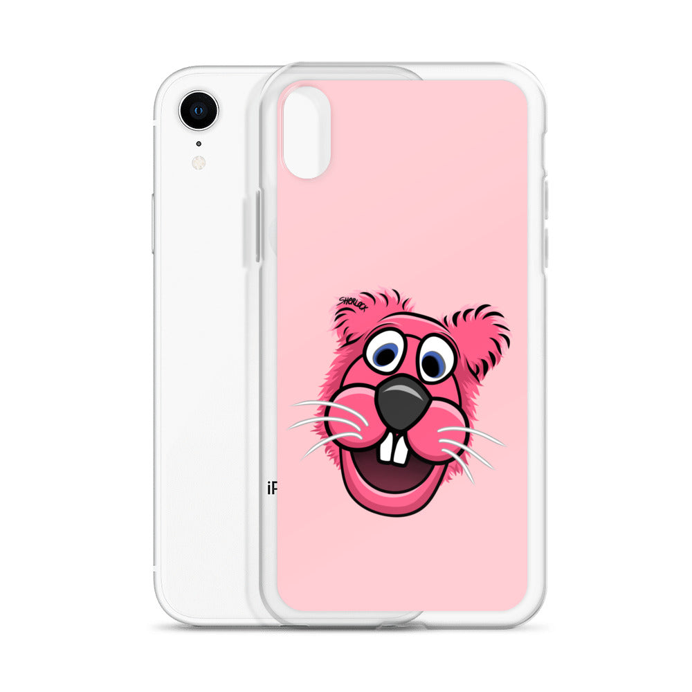 Sherlock The Squirrel iPhone Cover, Pink