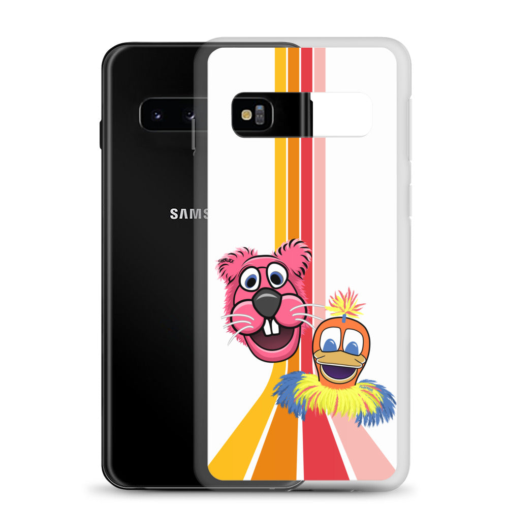 Sherlock & Flapper Samsung Phone Cover, White