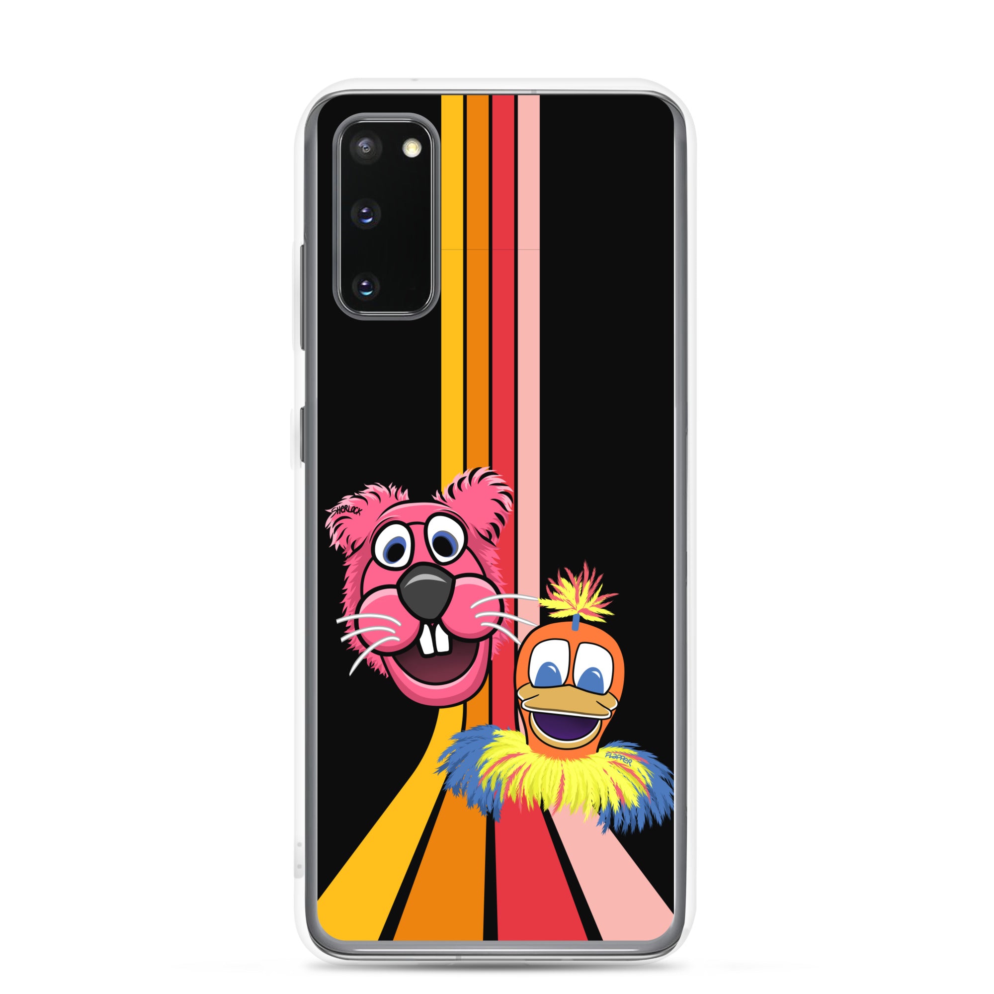 Sherlock & Flapper Samsung Phone Cover, Black