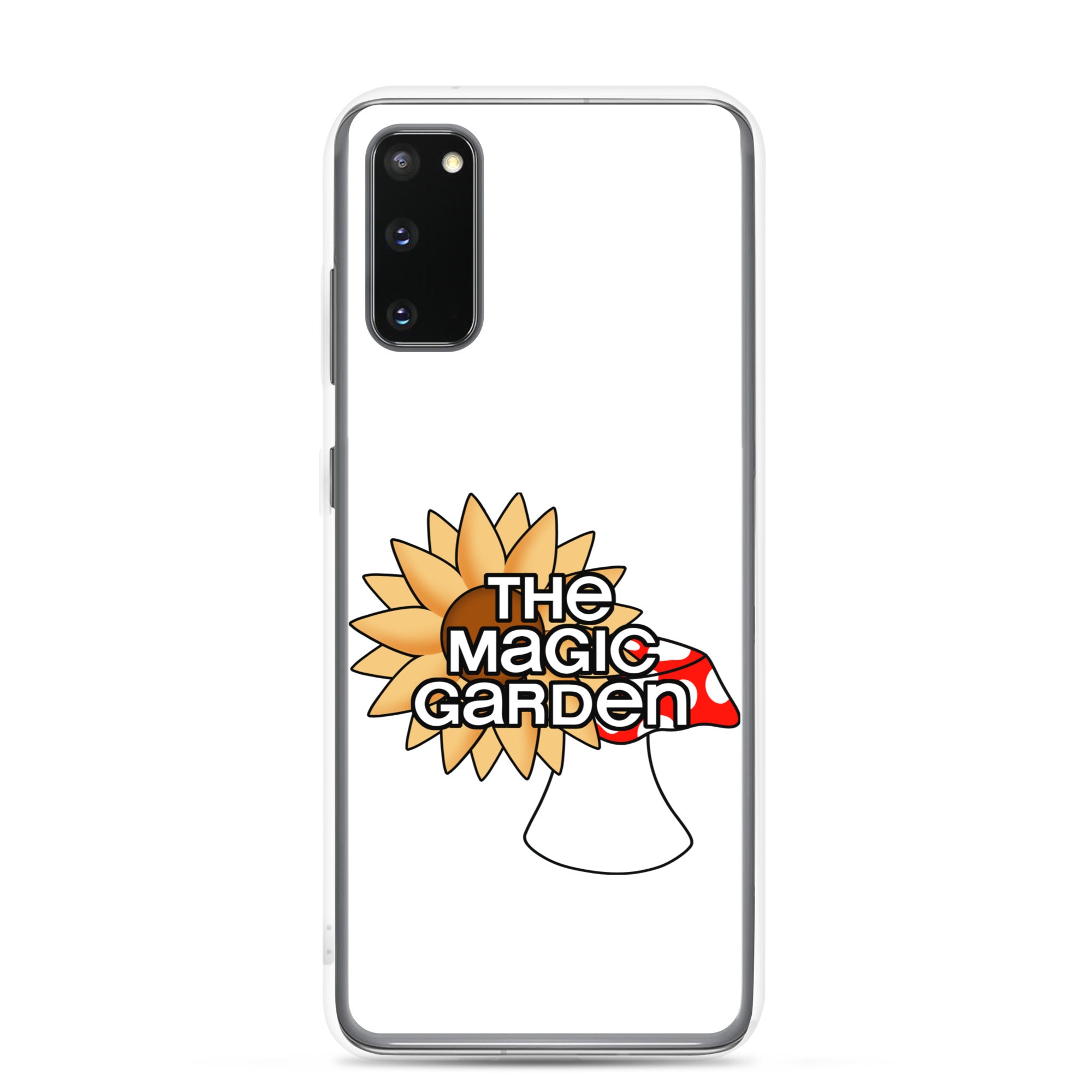 TMG Sunflower & Mushroom Samsung Cover, White