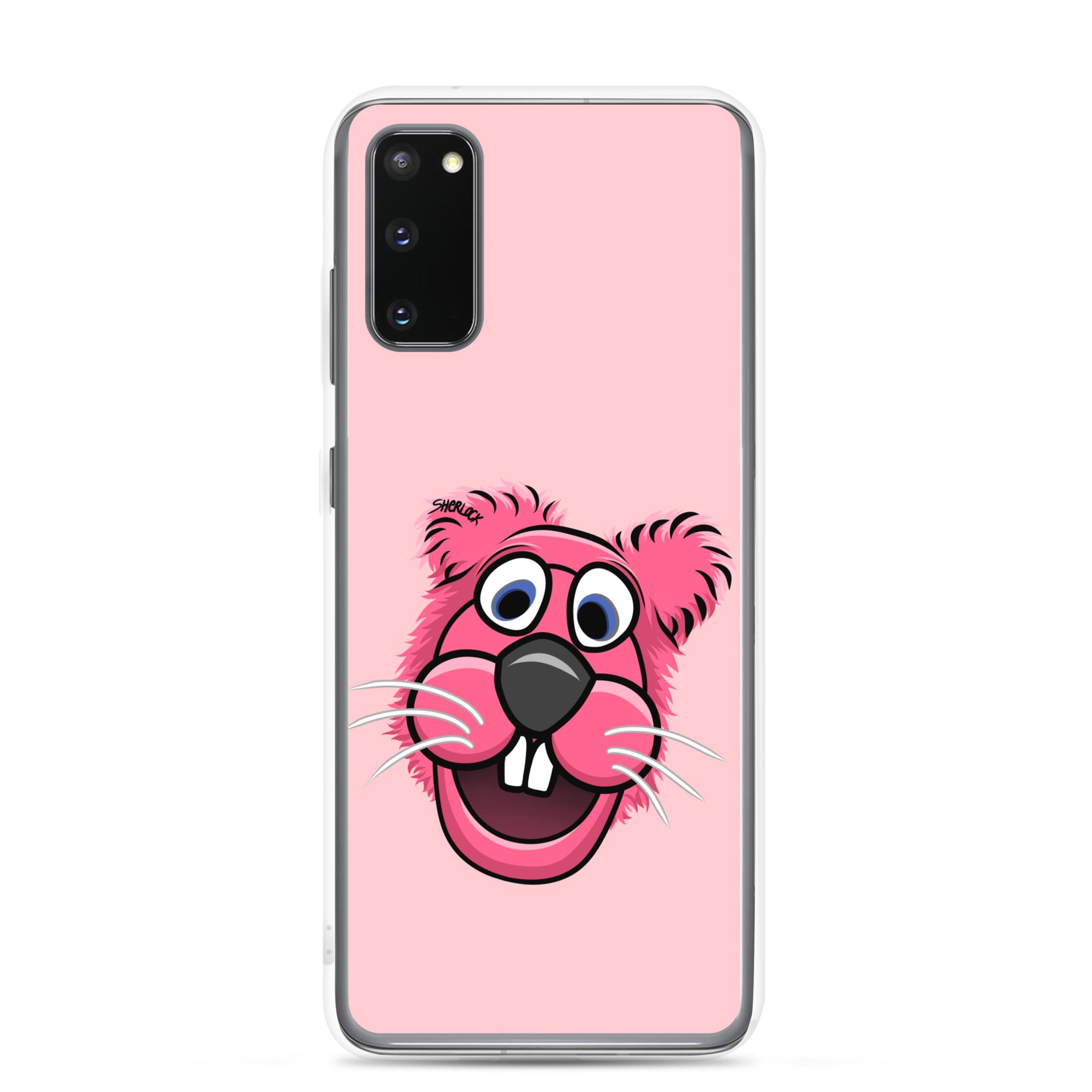 Sherlock The Squirrel Samsung Phone Cover, Pink