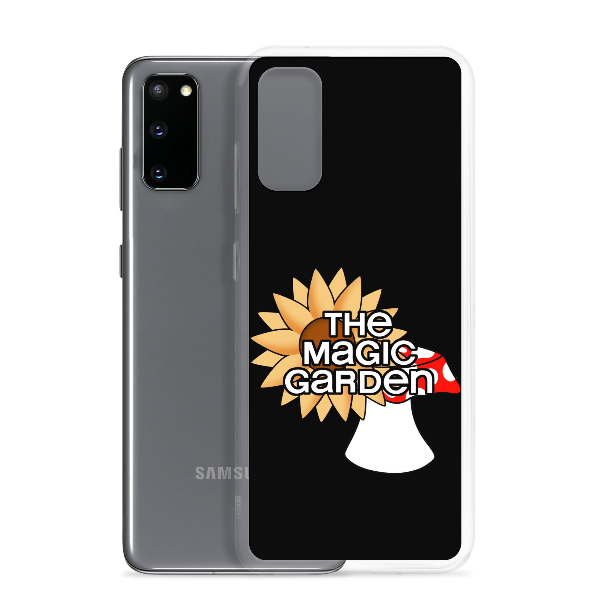 TMG Sunflower & Mushroom Samsung Phone Cover, Black