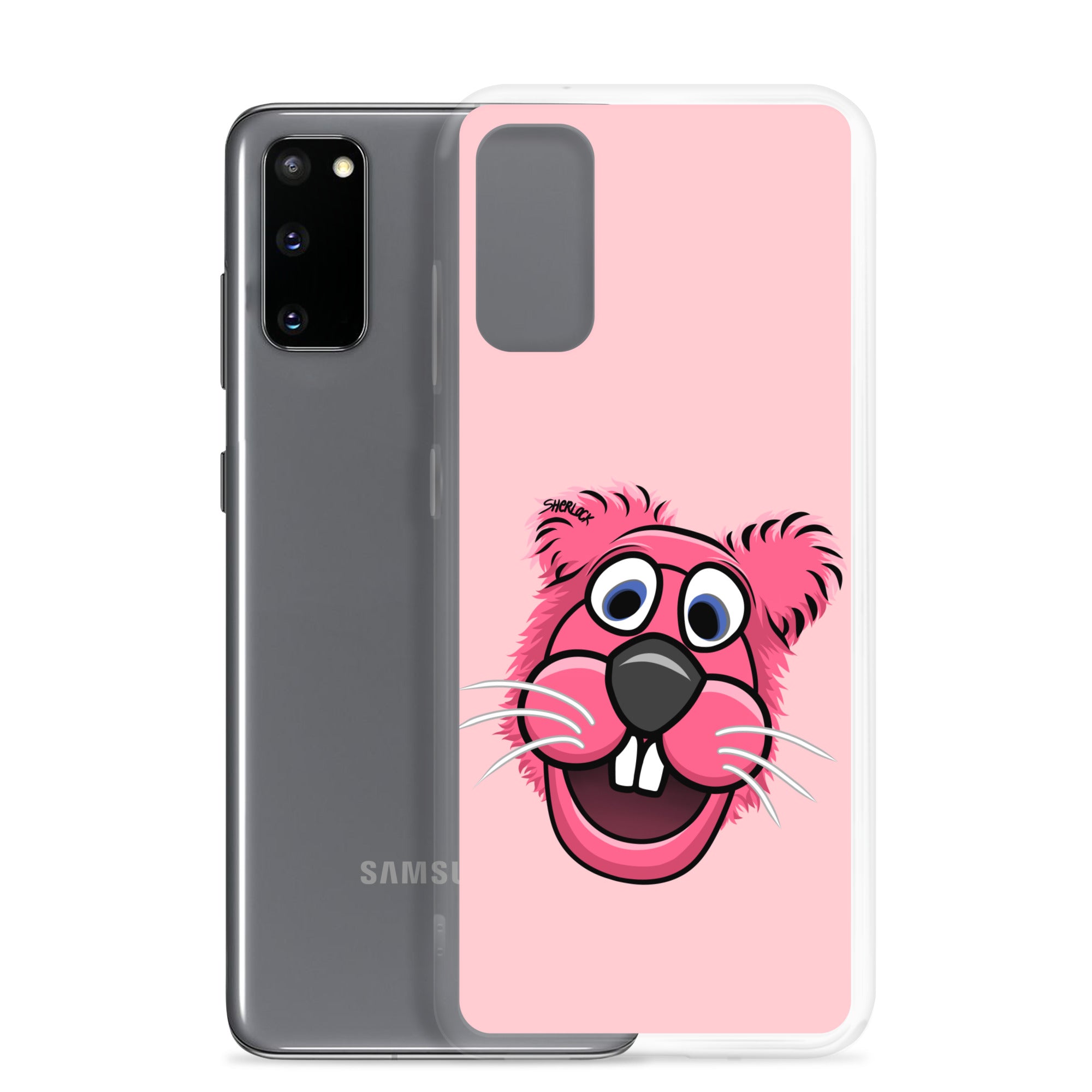 Sherlock The Squirrel Samsung Phone Cover, Pink