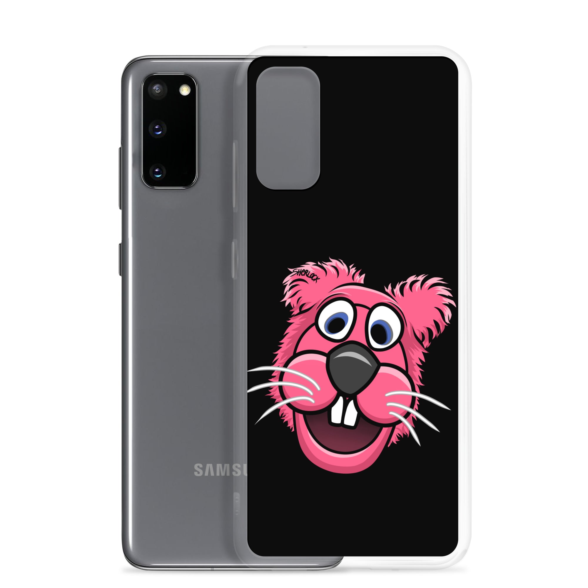 Sherlock The Squirrel Samsung Phone Cover, Black