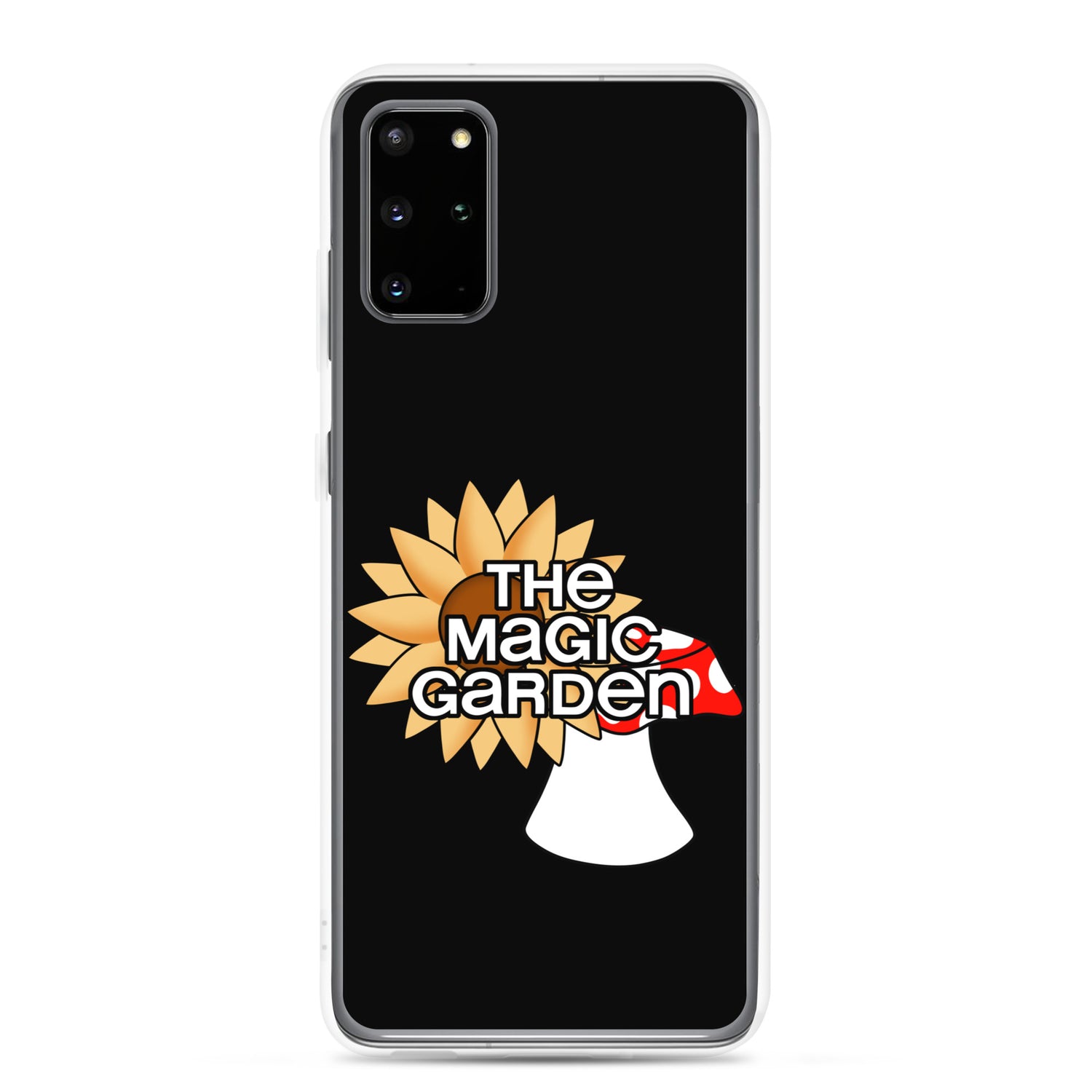 TMG Sunflower & Mushroom Samsung Phone Cover, Black
