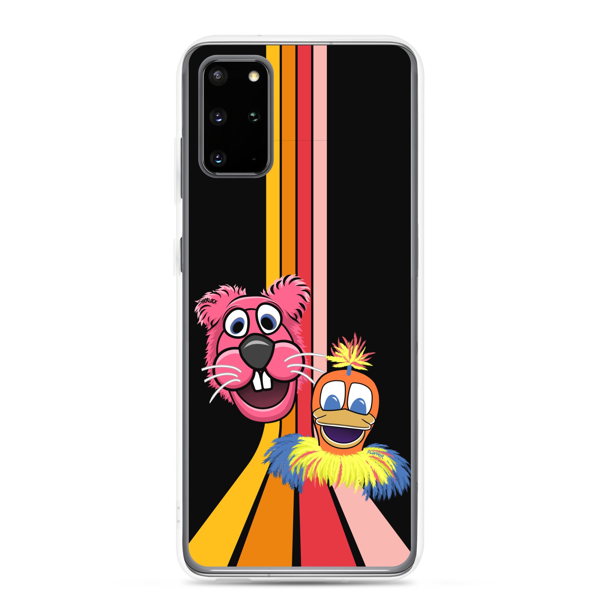 Sherlock & Flapper Samsung Phone Cover, Black