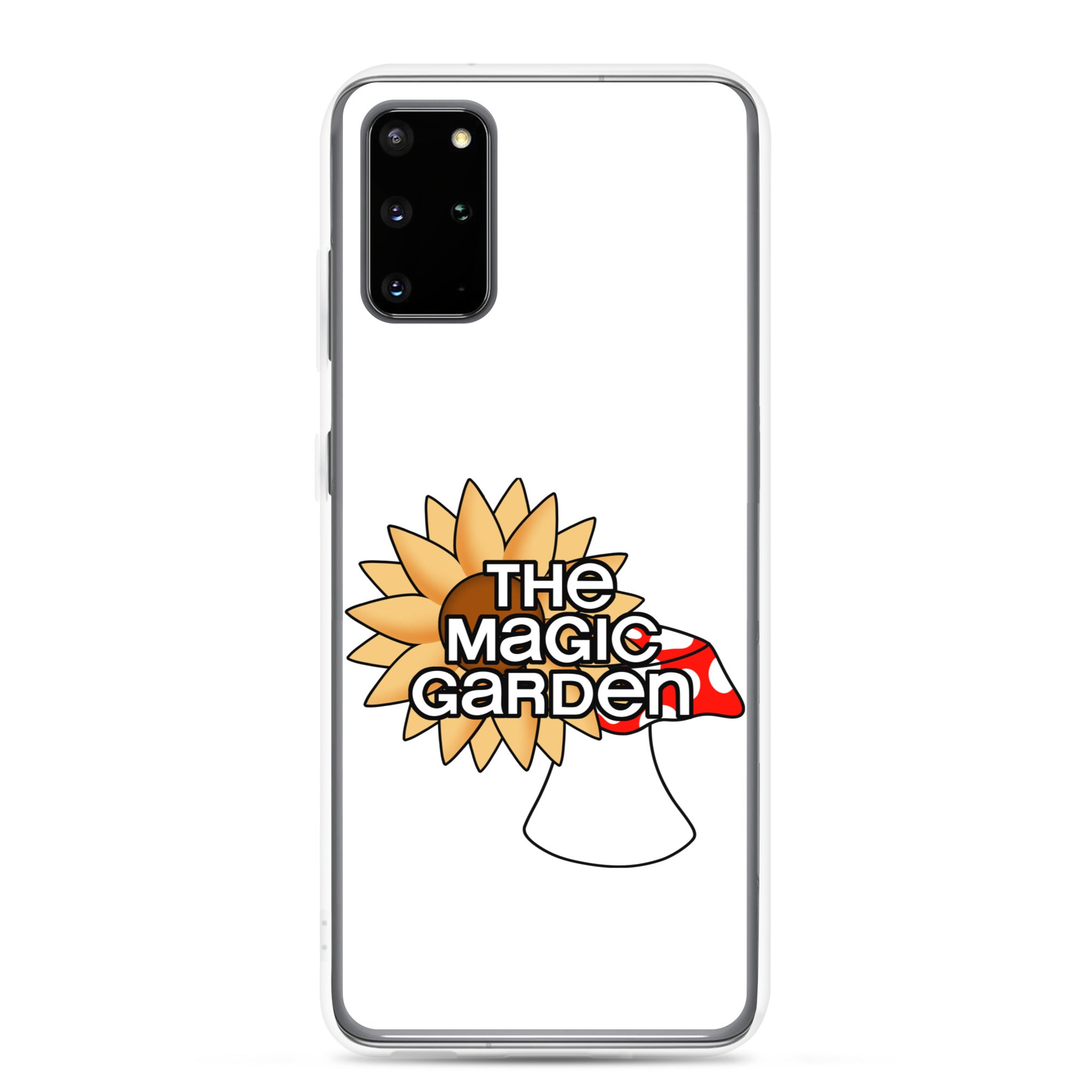 TMG Sunflower & Mushroom Samsung Cover, White