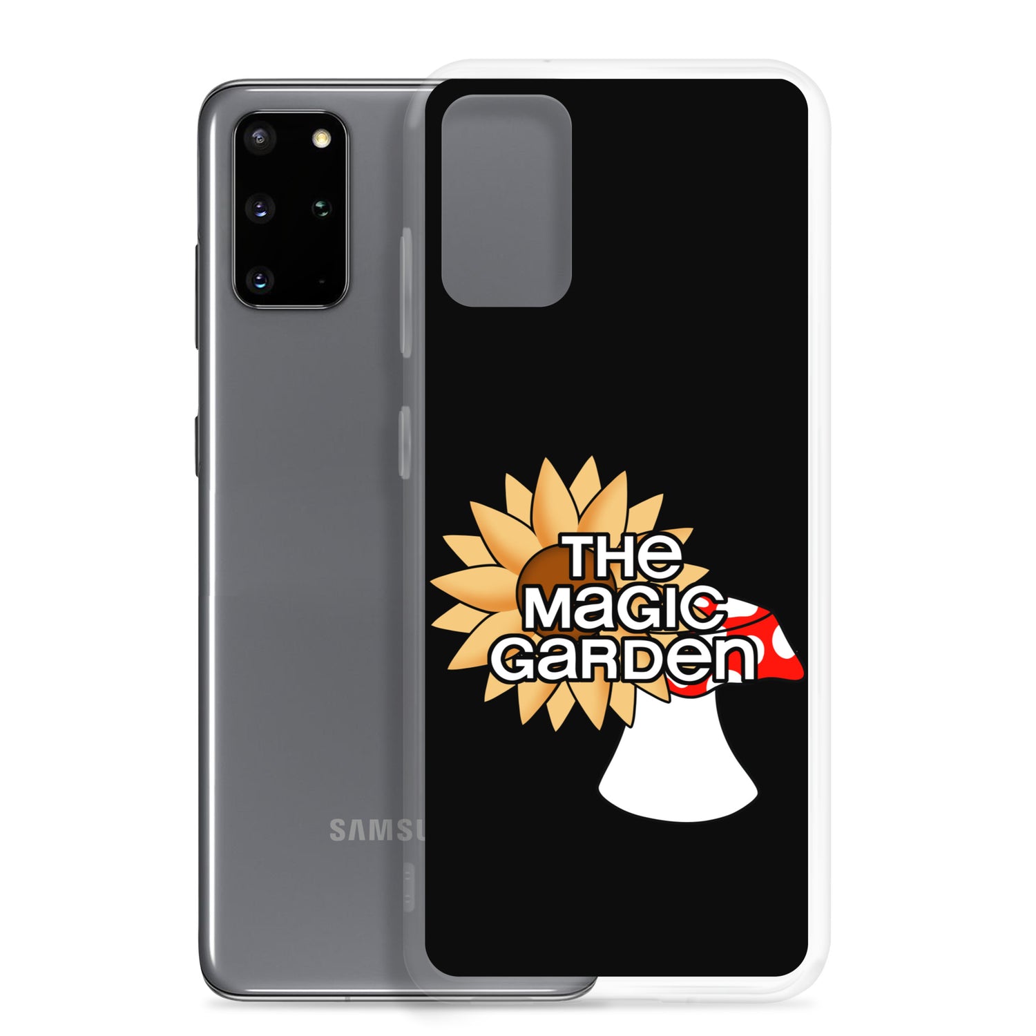 TMG Sunflower & Mushroom Samsung Phone Cover, Black