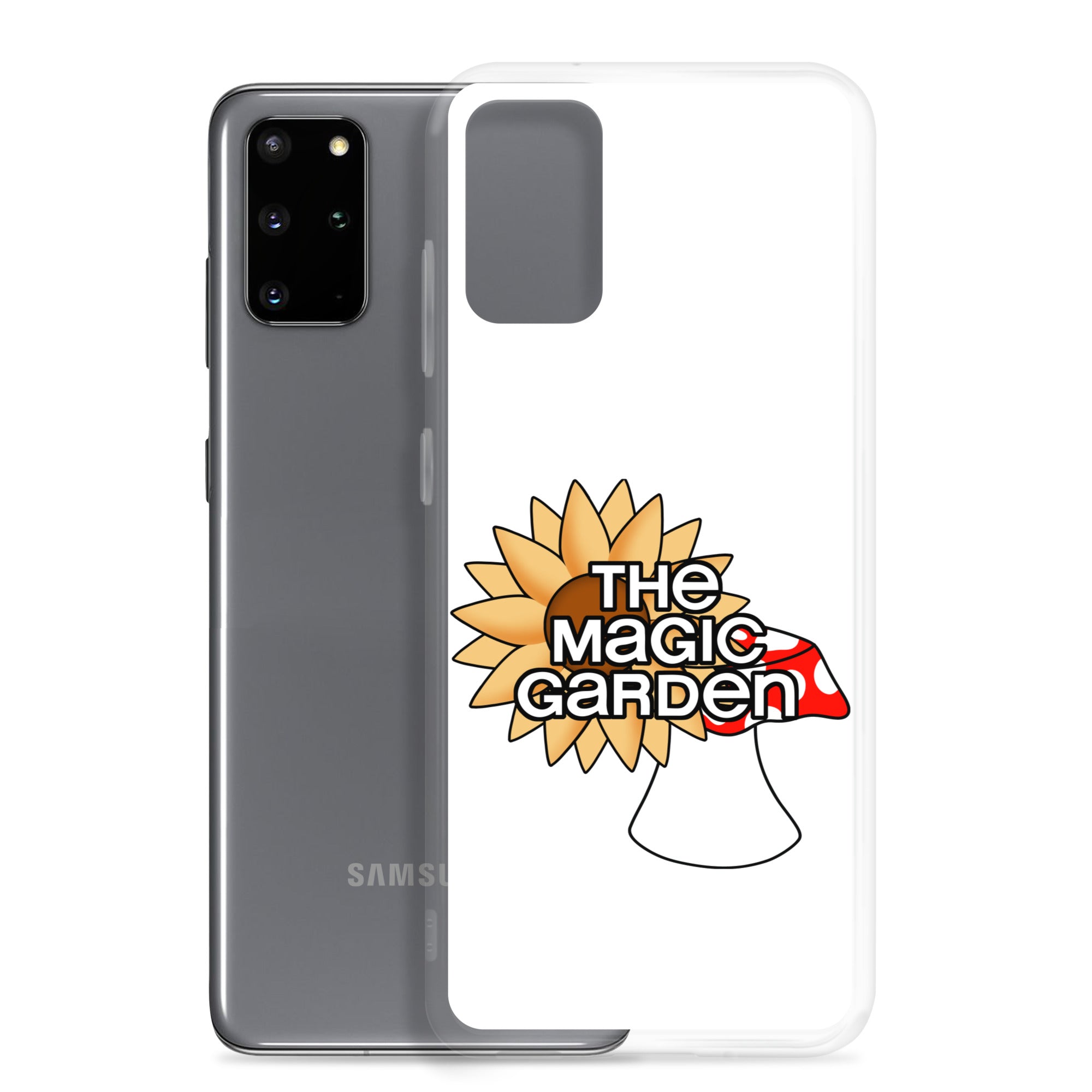 TMG Sunflower & Mushroom Samsung Cover, White