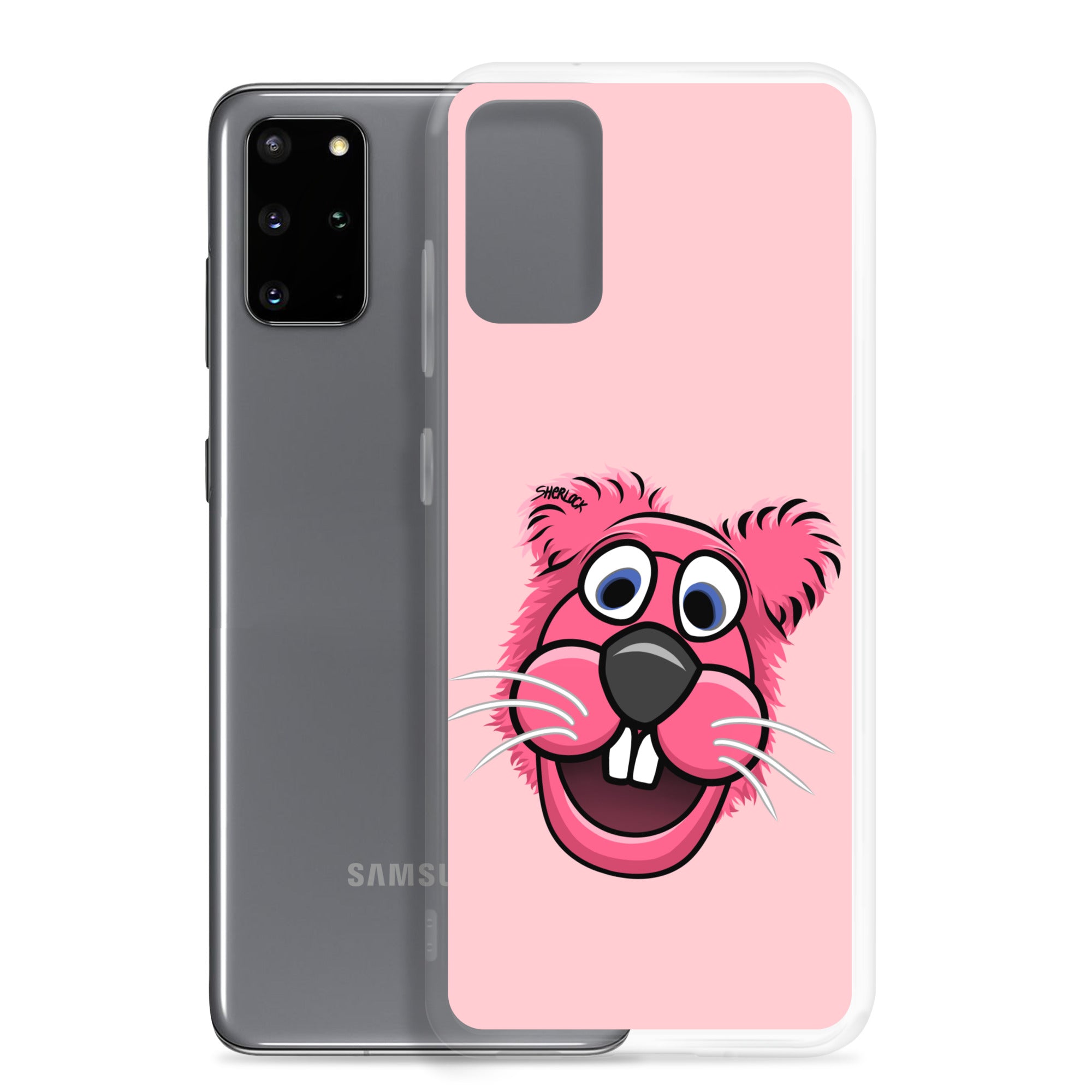 Sherlock The Squirrel Samsung Phone Cover, Pink