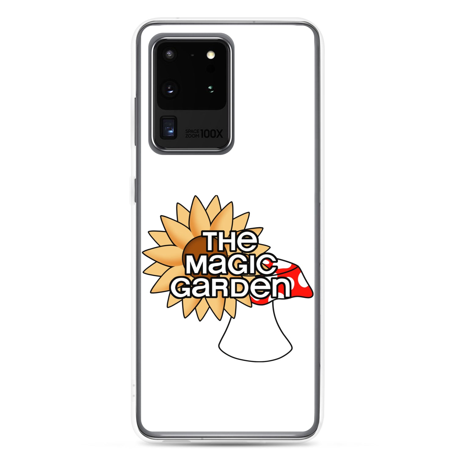 TMG Sunflower & Mushroom Samsung Cover, White