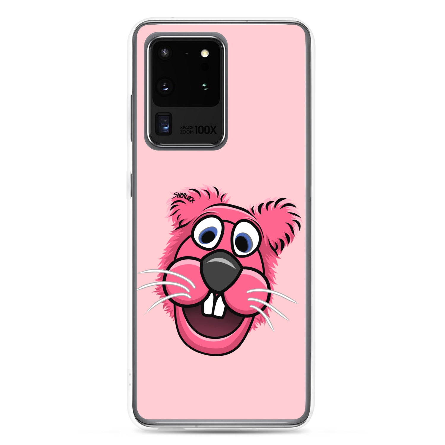 Sherlock The Squirrel Samsung Phone Cover, Pink