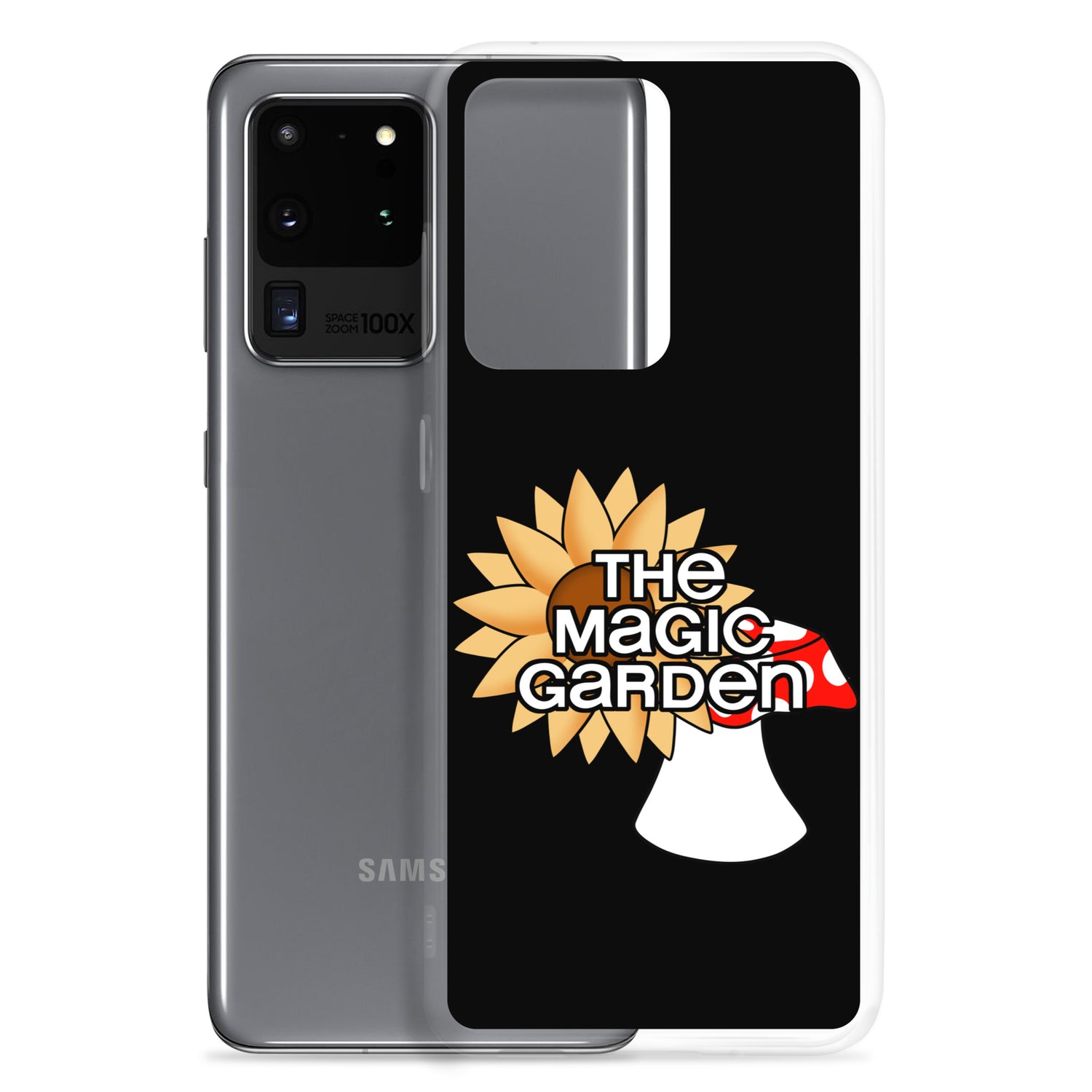 TMG Sunflower & Mushroom Samsung Phone Cover, Black