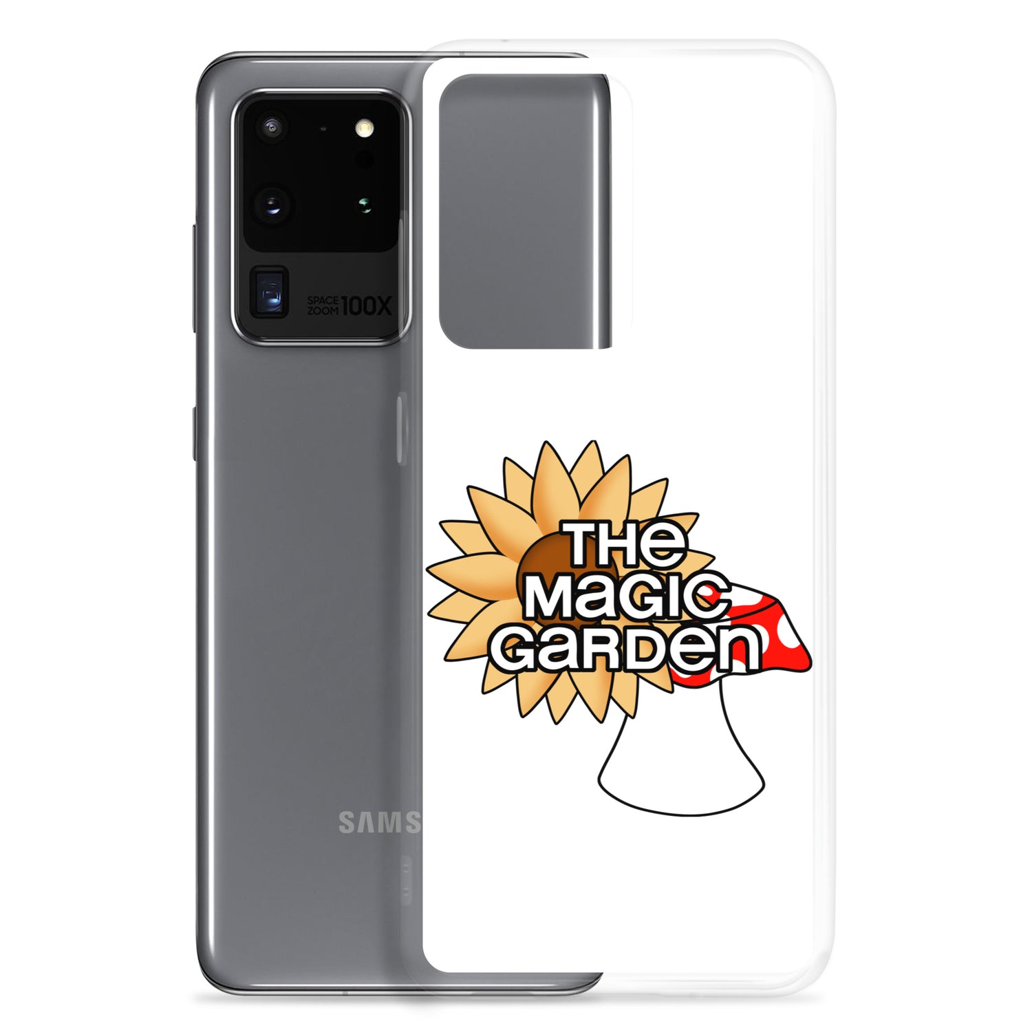 TMG Sunflower & Mushroom Samsung Cover, White