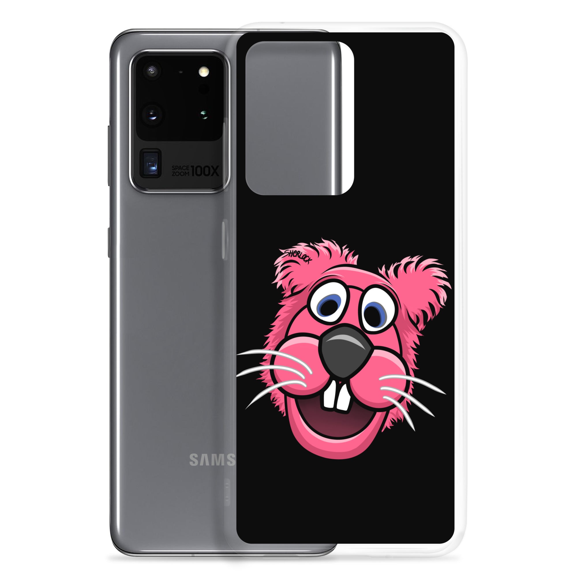 Sherlock The Squirrel Samsung Phone Cover, Black