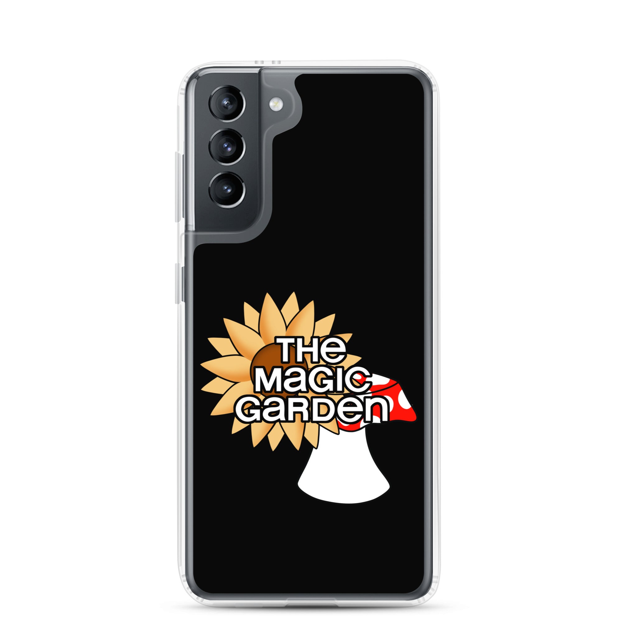 TMG Sunflower & Mushroom Samsung Phone Cover, Black