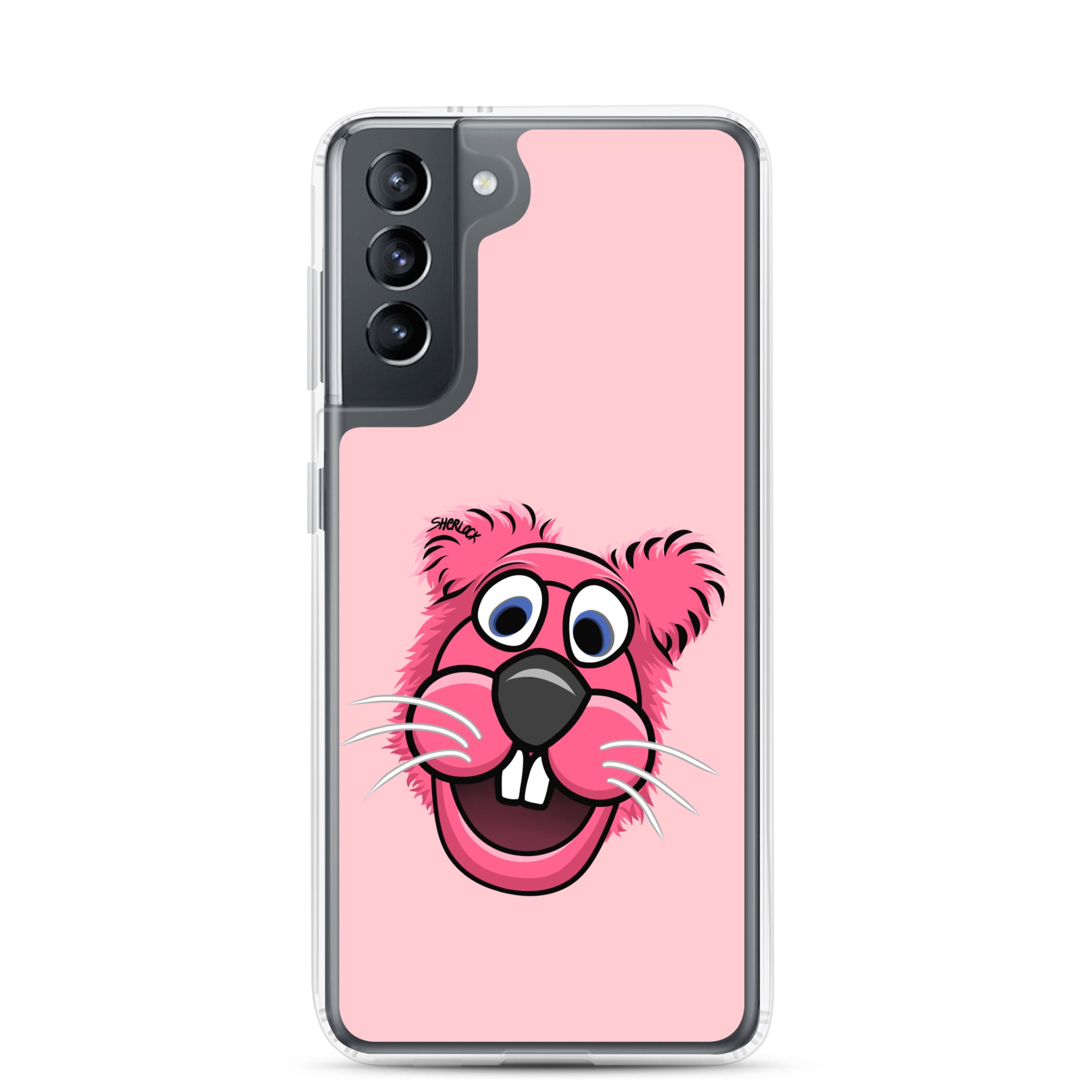 Sherlock The Squirrel Samsung Phone Cover, Pink