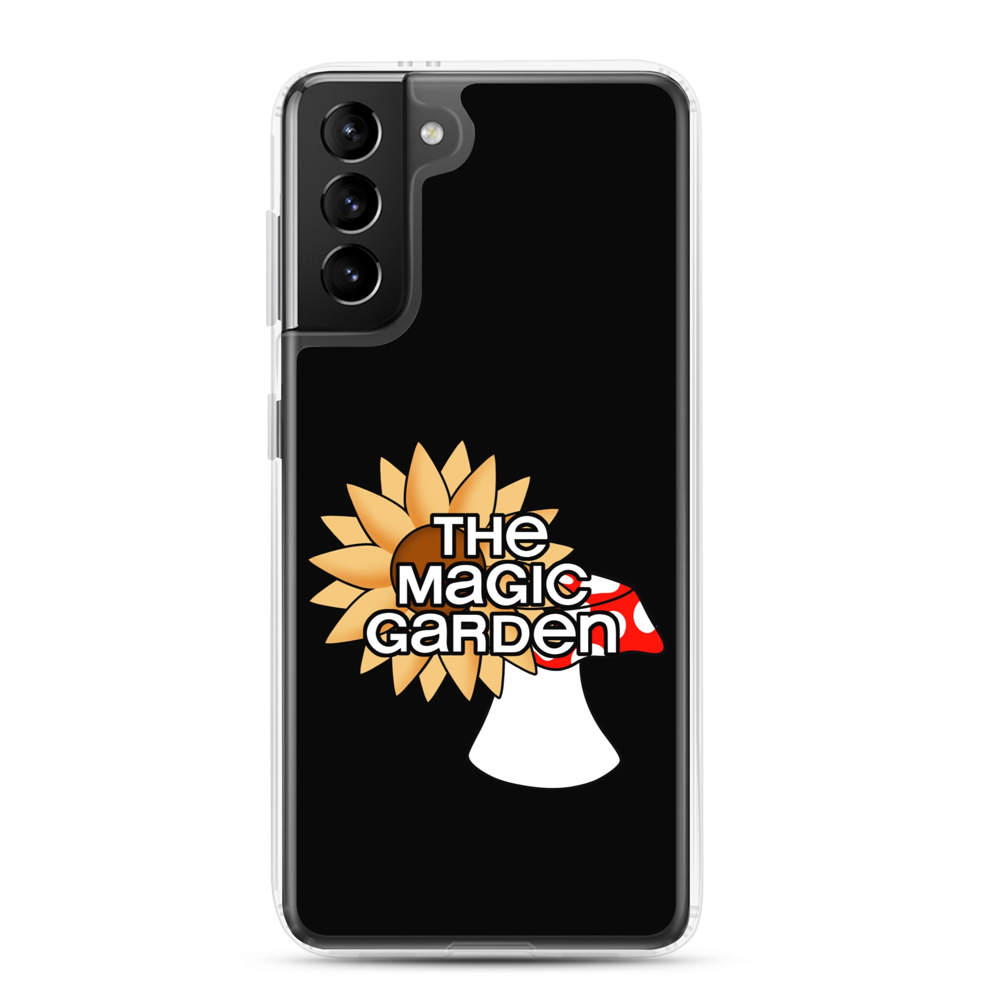TMG Sunflower & Mushroom Samsung Phone Cover, Black