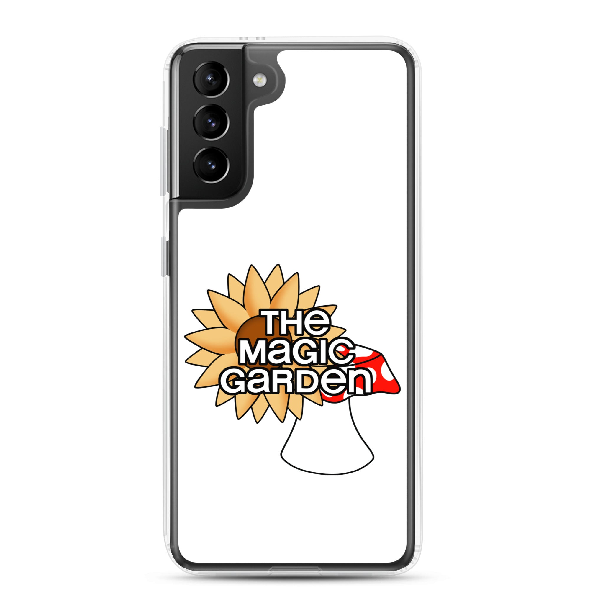 TMG Sunflower & Mushroom Samsung Cover, White