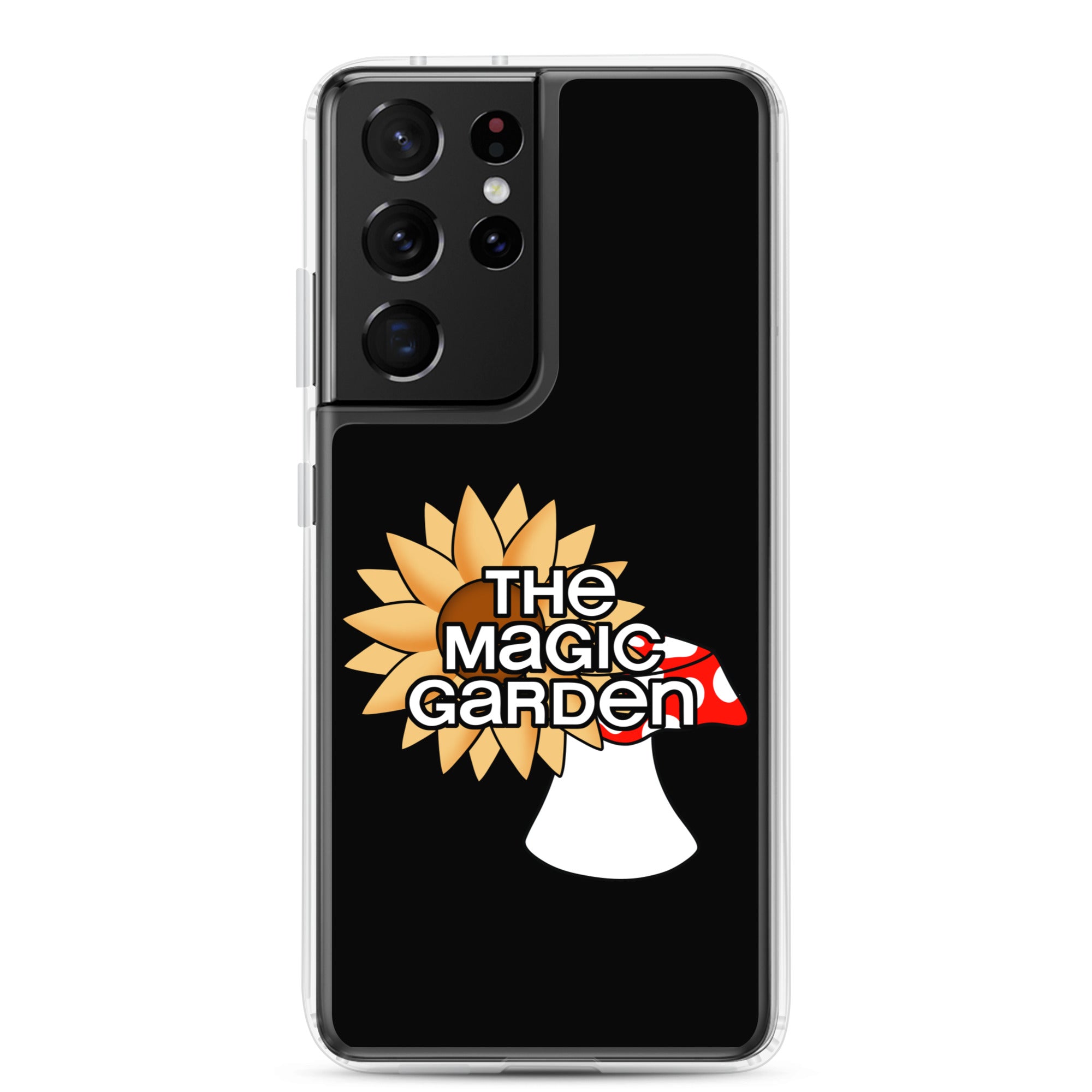 TMG Sunflower & Mushroom Samsung Phone Cover, Black