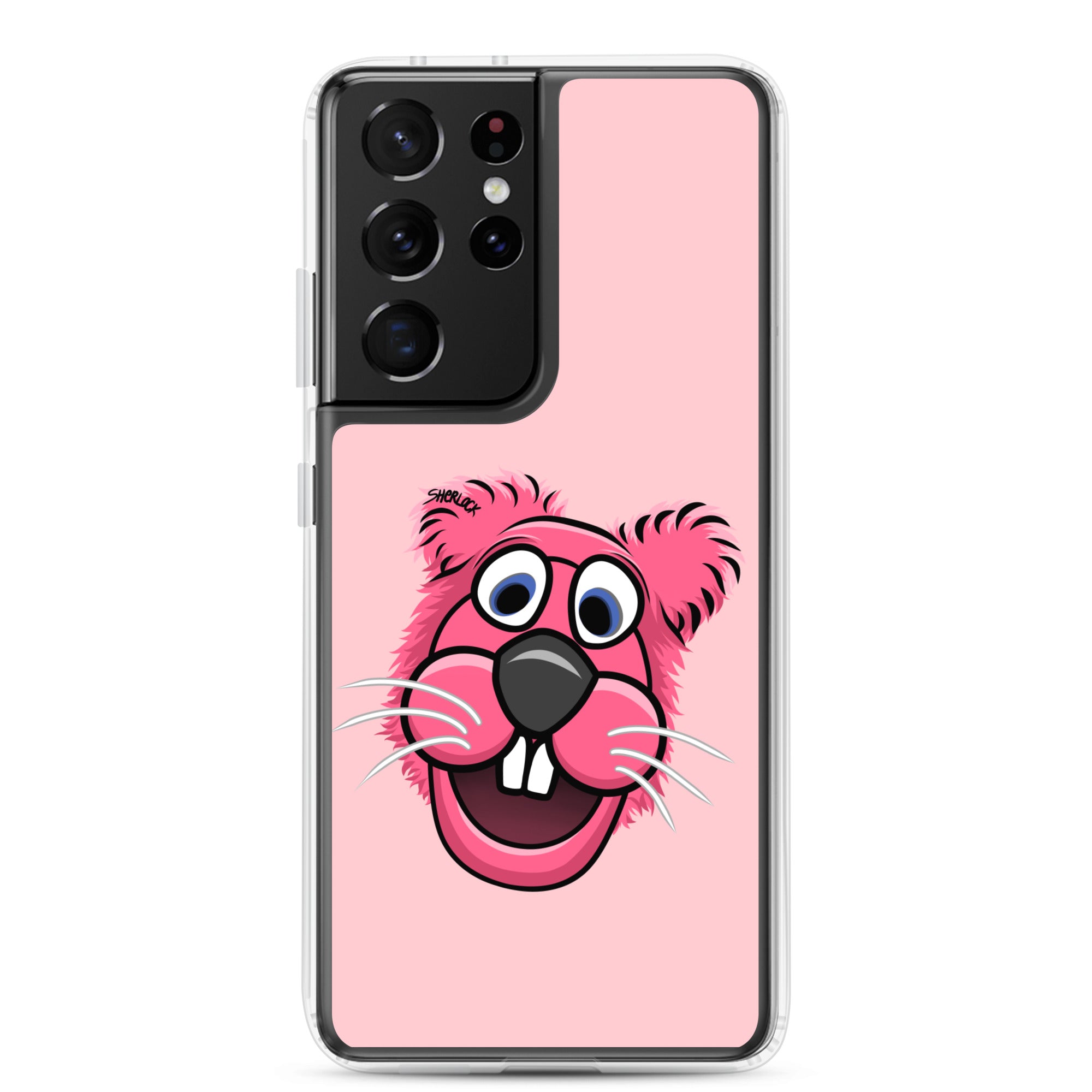 Sherlock The Squirrel Samsung Phone Cover, Pink