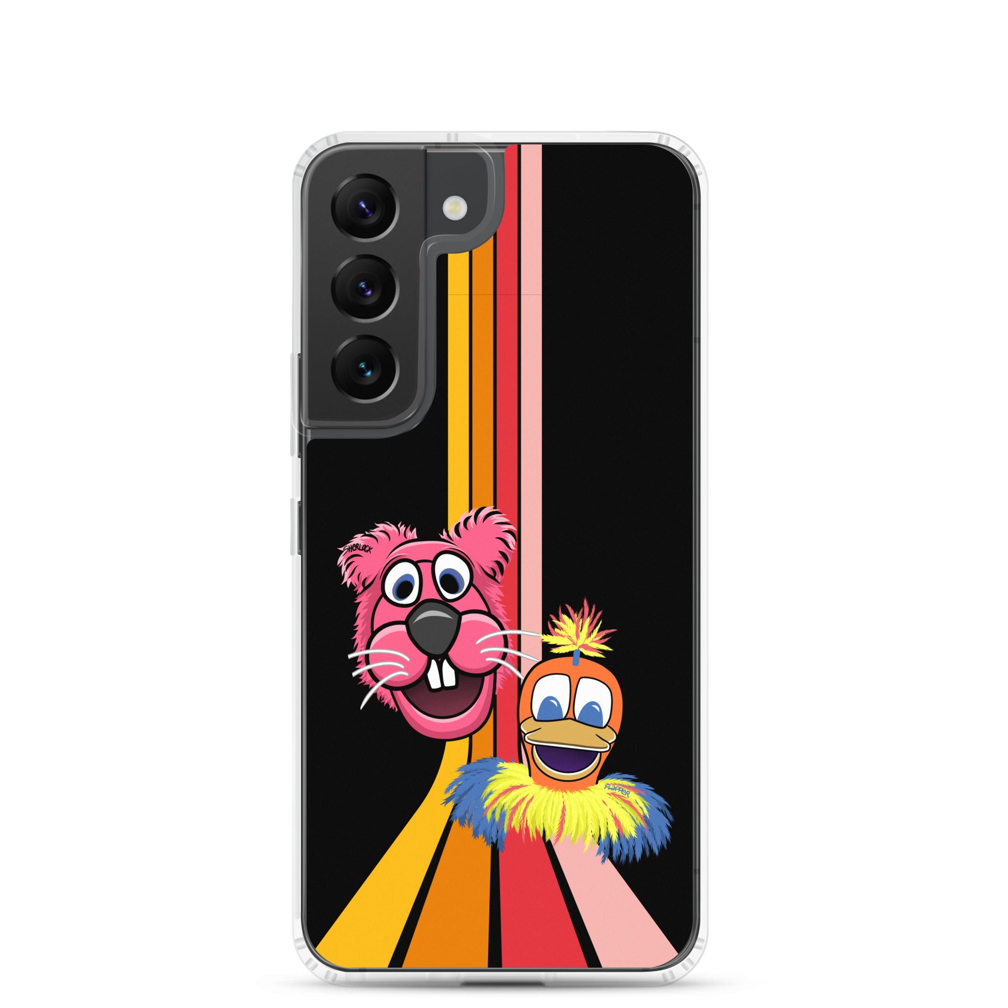 Sherlock & Flapper Samsung Phone Cover, Black