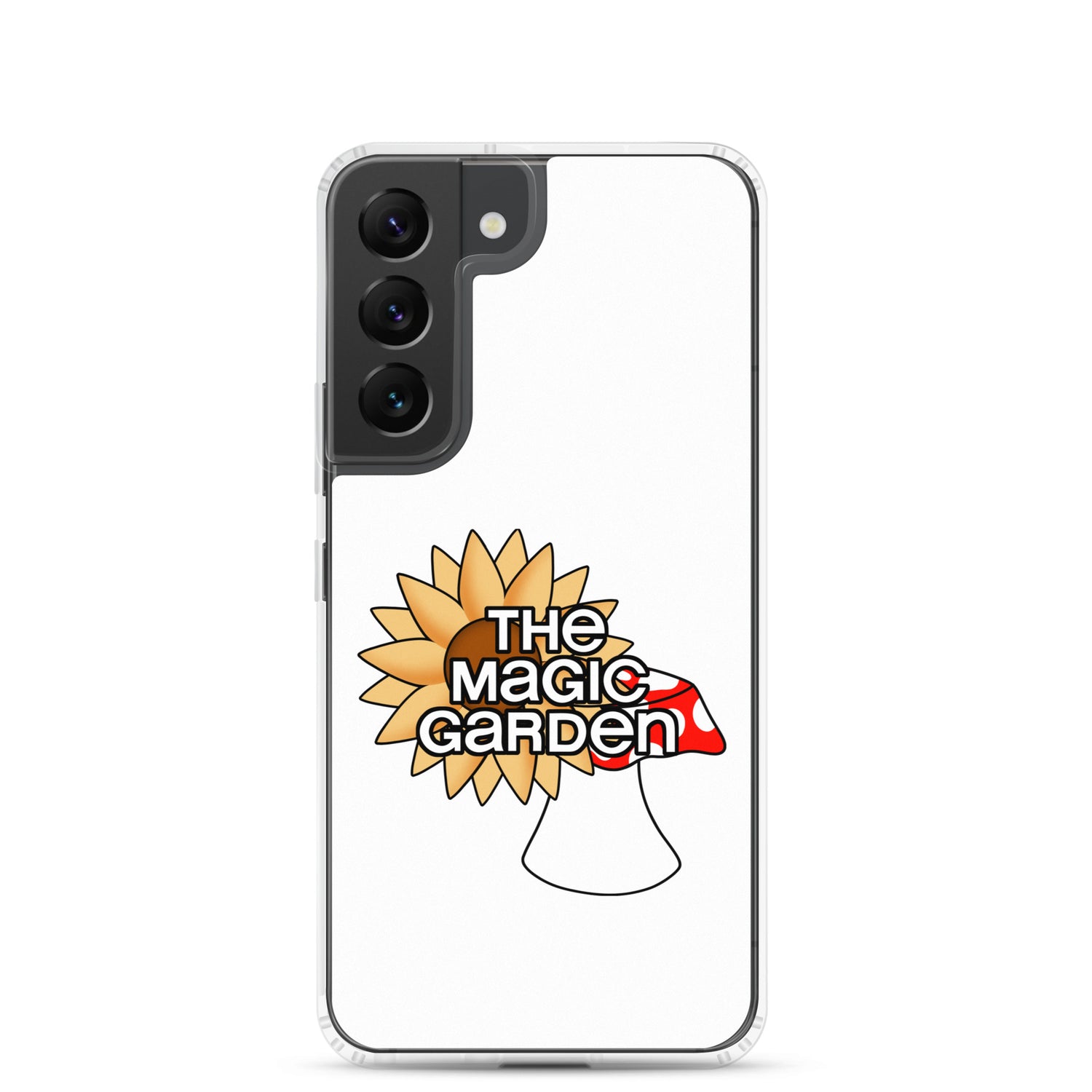 TMG Sunflower & Mushroom Samsung Cover, White