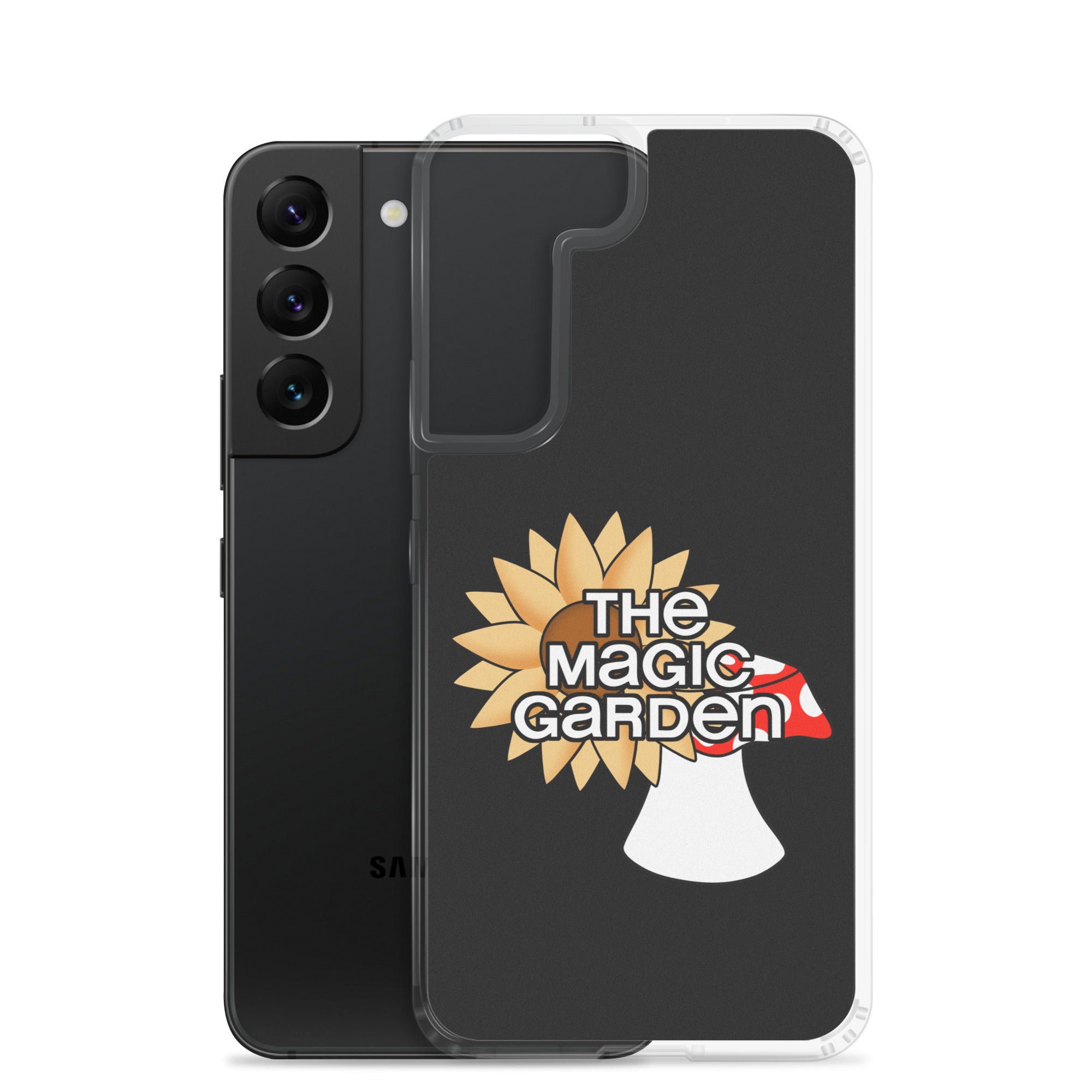TMG Sunflower & Mushroom Samsung Phone Cover, Black