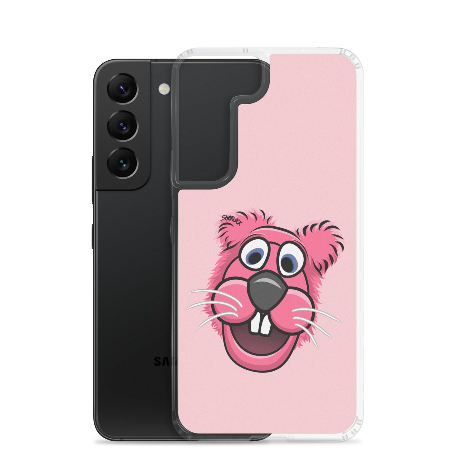 Sherlock The Squirrel Samsung Phone Cover, Pink