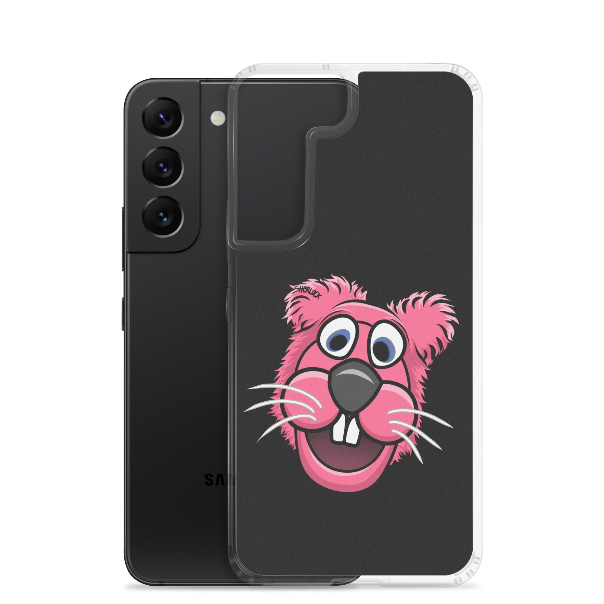 Sherlock The Squirrel Samsung Phone Cover, Black