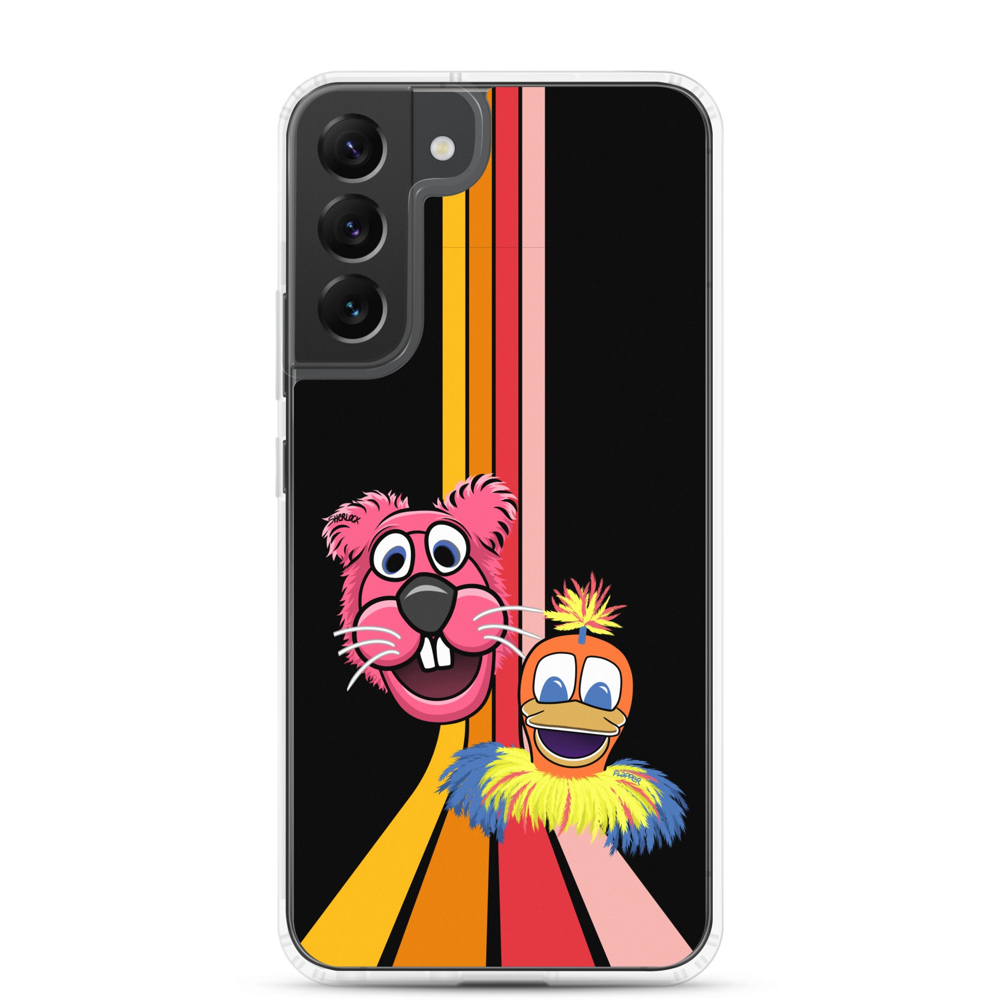 Sherlock & Flapper Samsung Phone Cover, Black