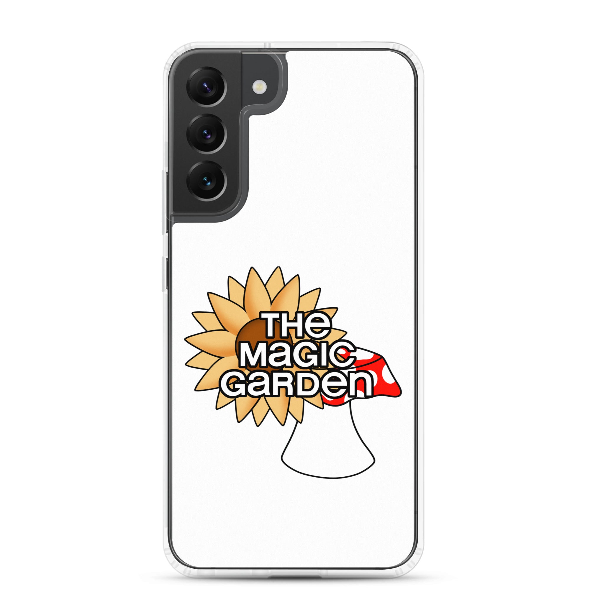 TMG Sunflower & Mushroom Samsung Cover, White