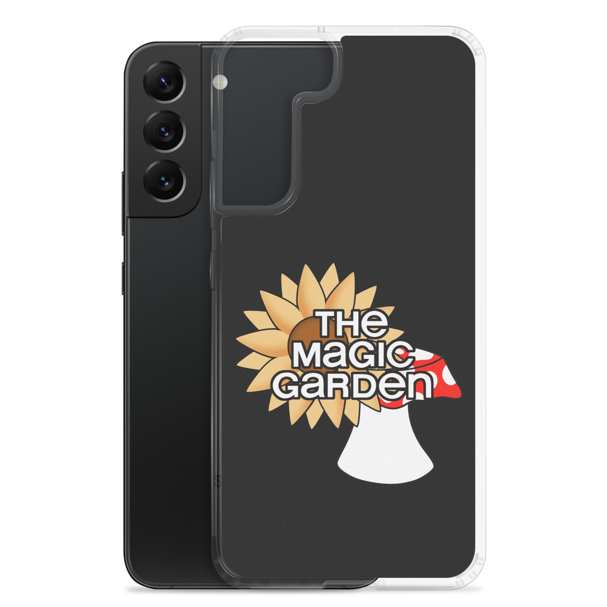 TMG Sunflower & Mushroom Samsung Phone Cover, Black