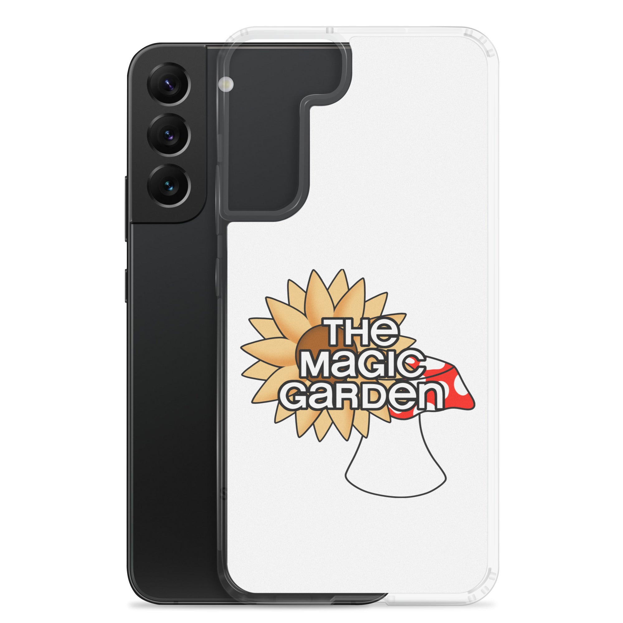 TMG Sunflower & Mushroom Samsung Cover, White