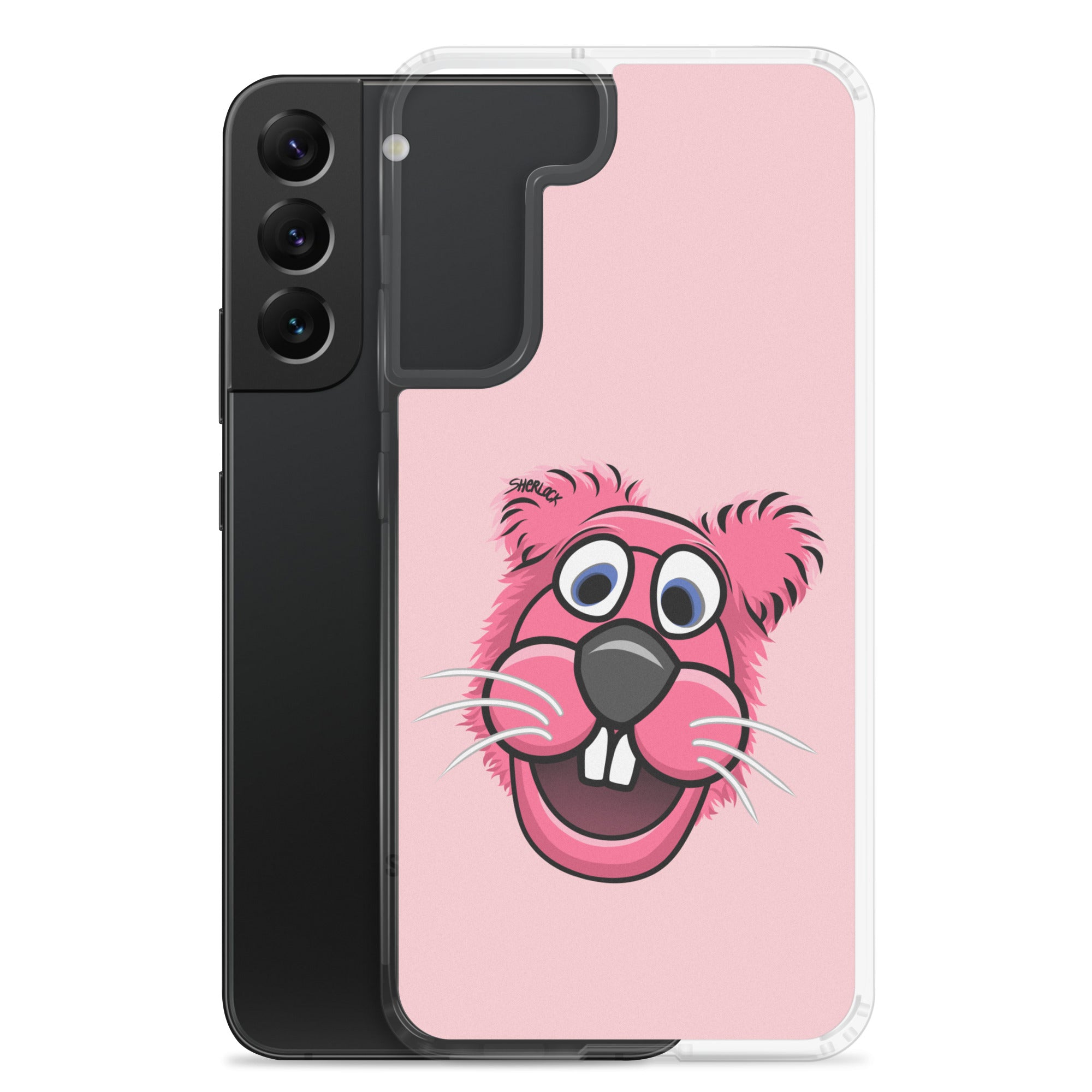 Sherlock The Squirrel Samsung Phone Cover, Pink