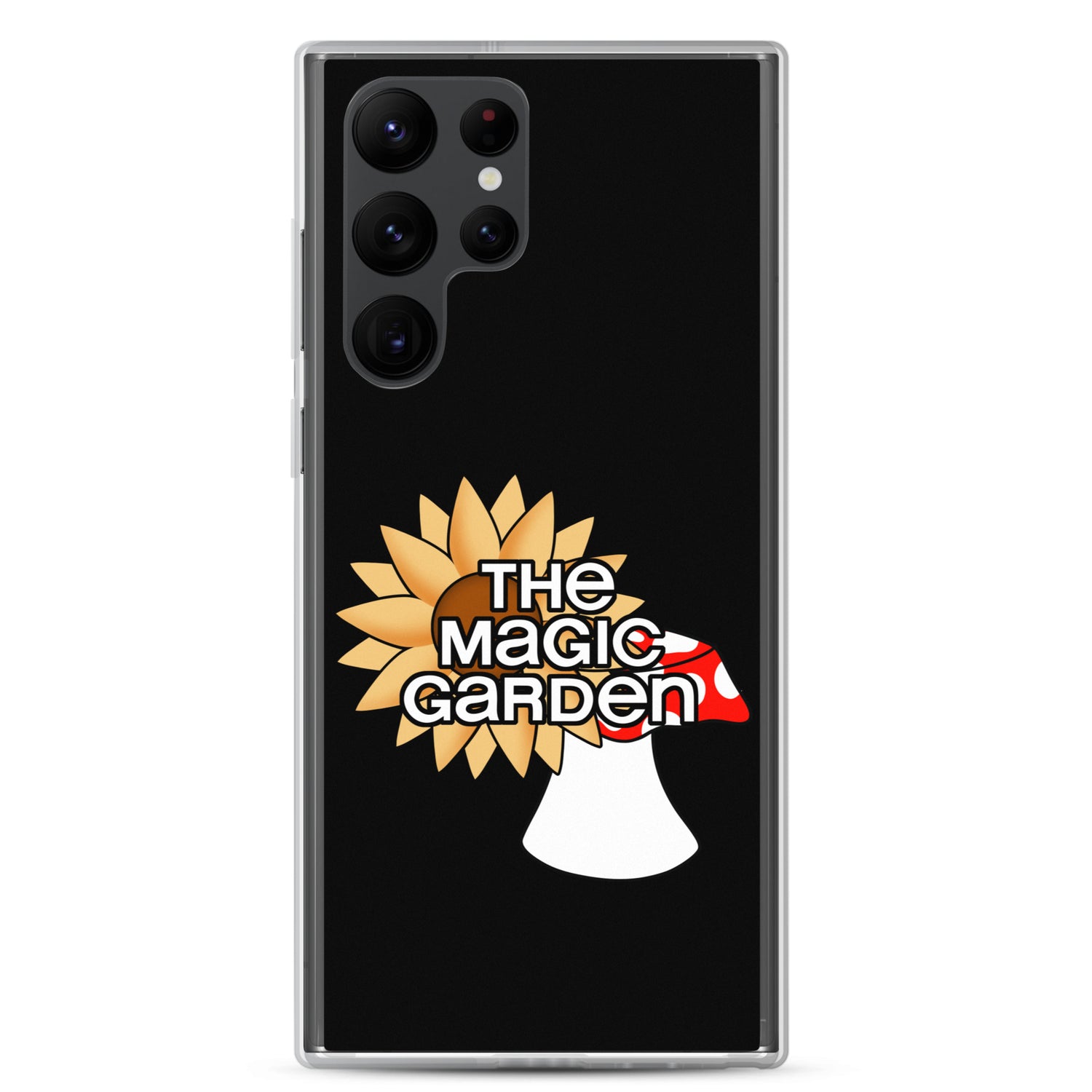 TMG Sunflower & Mushroom Samsung Phone Cover, Black