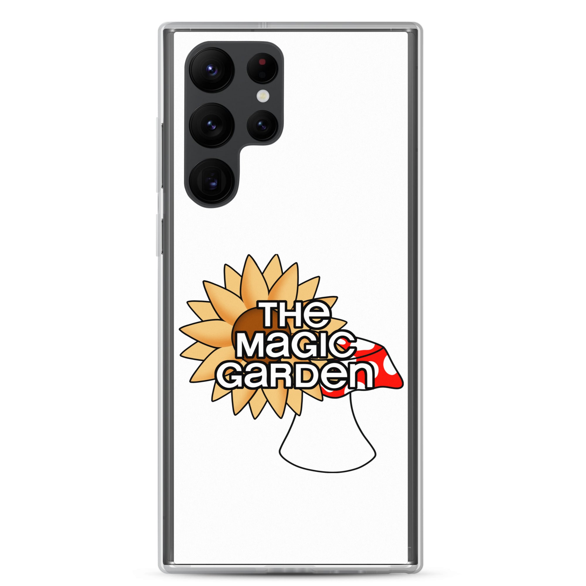 TMG Sunflower & Mushroom Samsung Cover, White