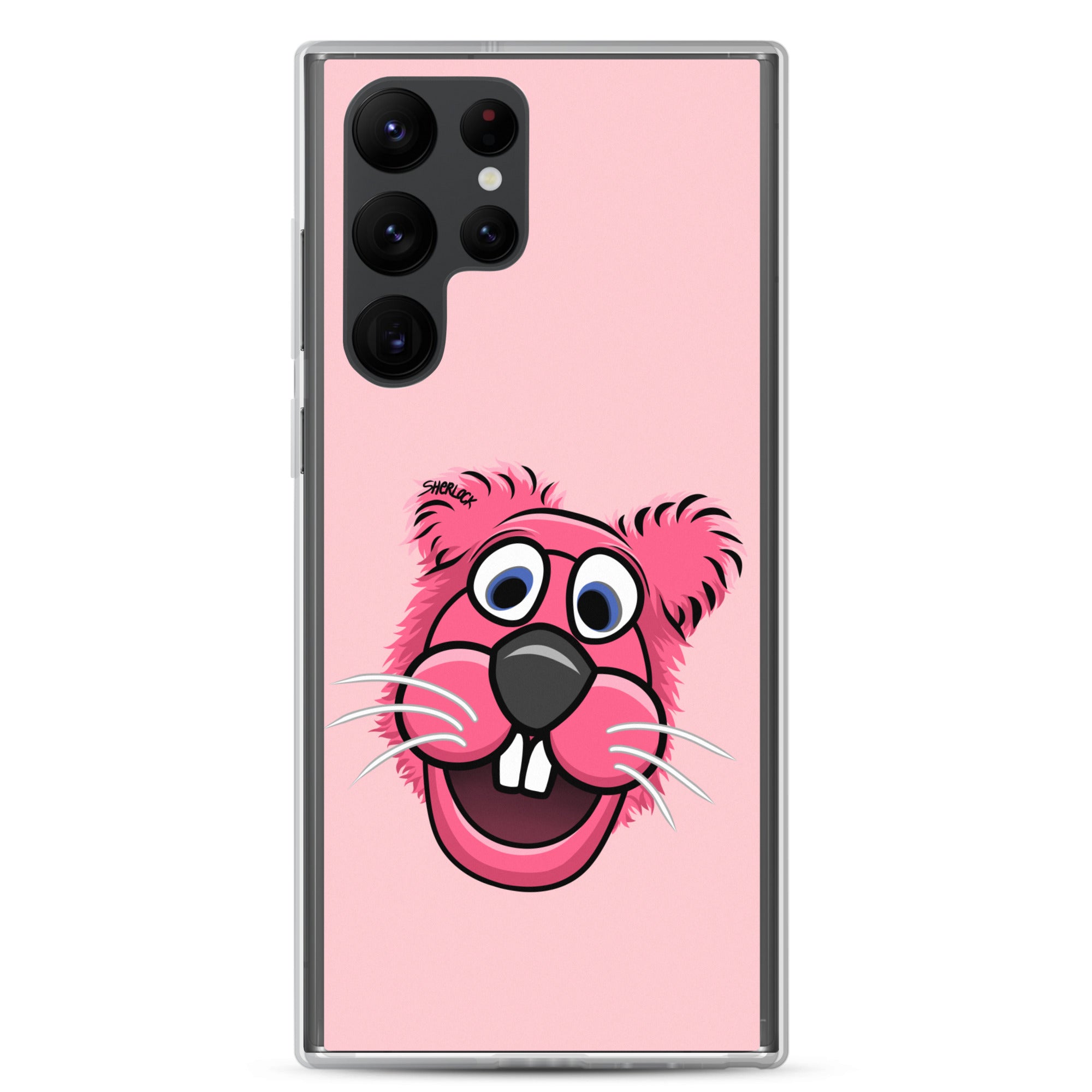 Sherlock The Squirrel Samsung Phone Cover, Pink