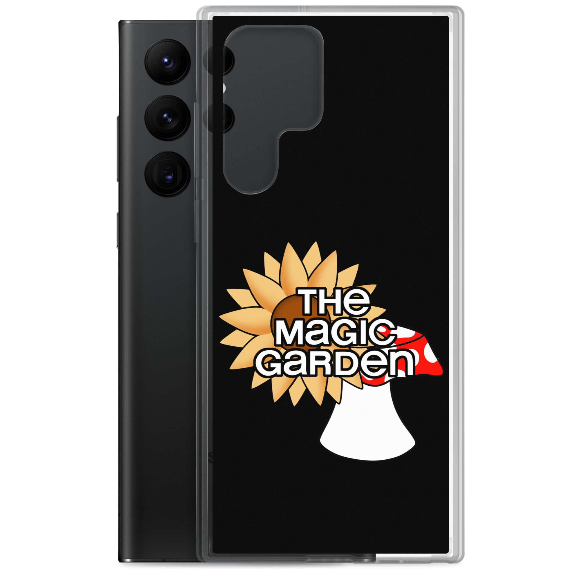 TMG Sunflower & Mushroom Samsung Phone Cover, Black