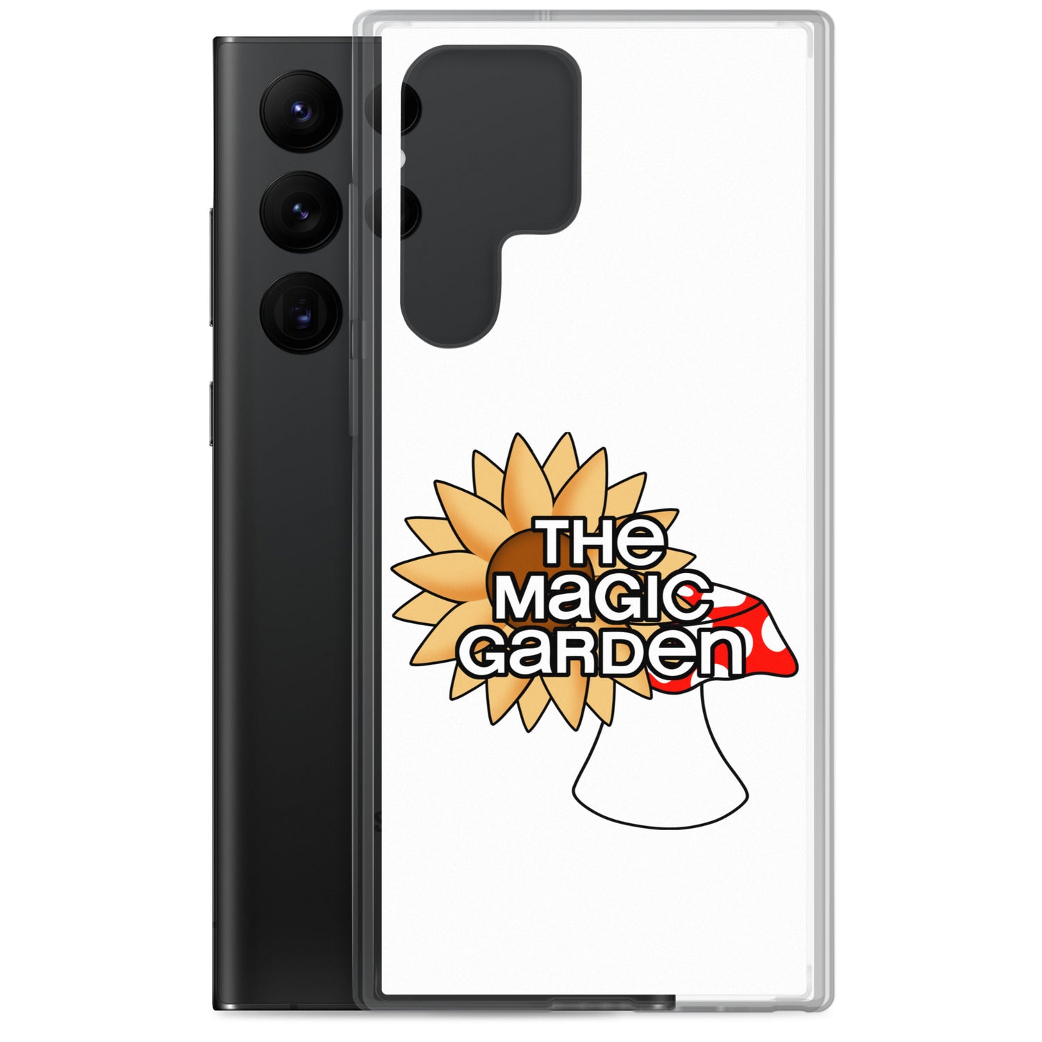 TMG Sunflower & Mushroom Samsung Cover, White