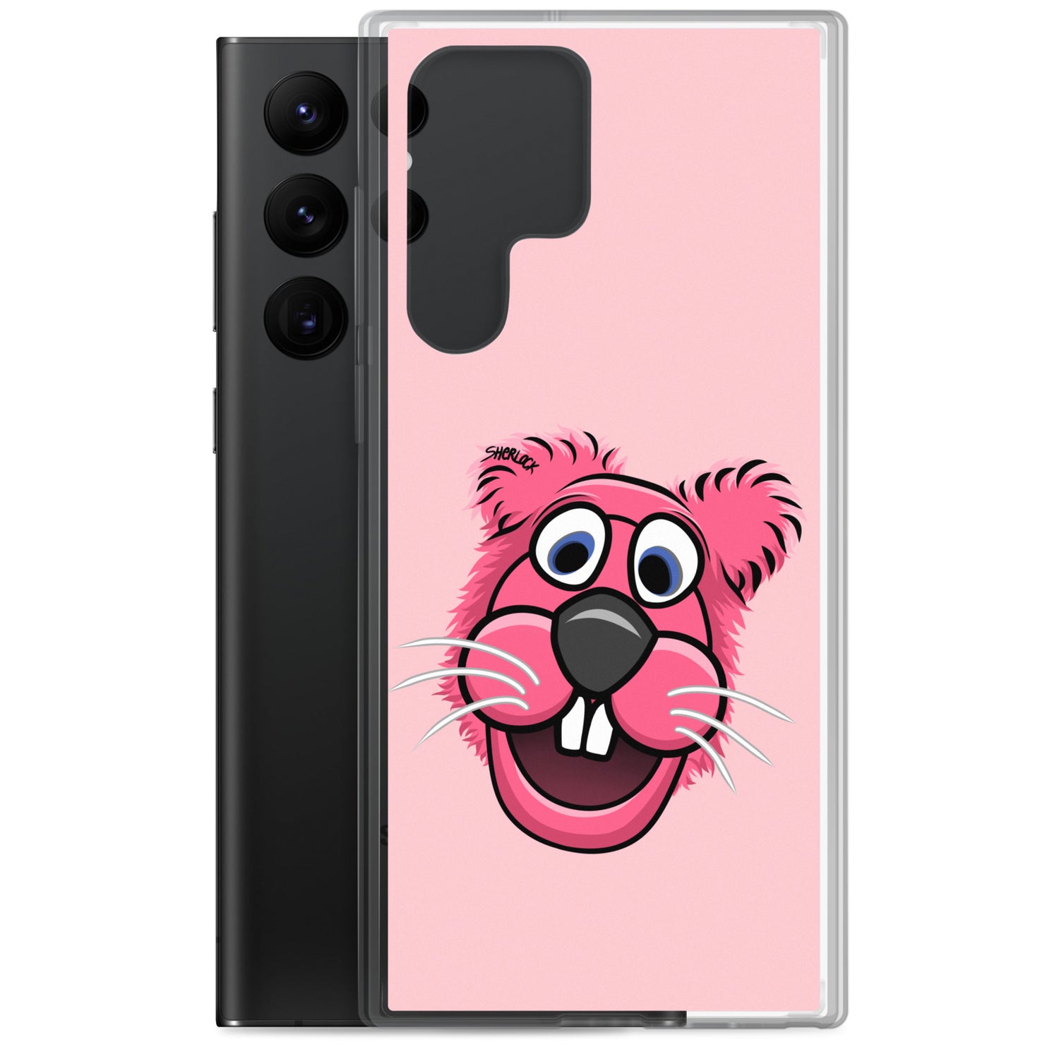 Sherlock The Squirrel Samsung Phone Cover, Pink