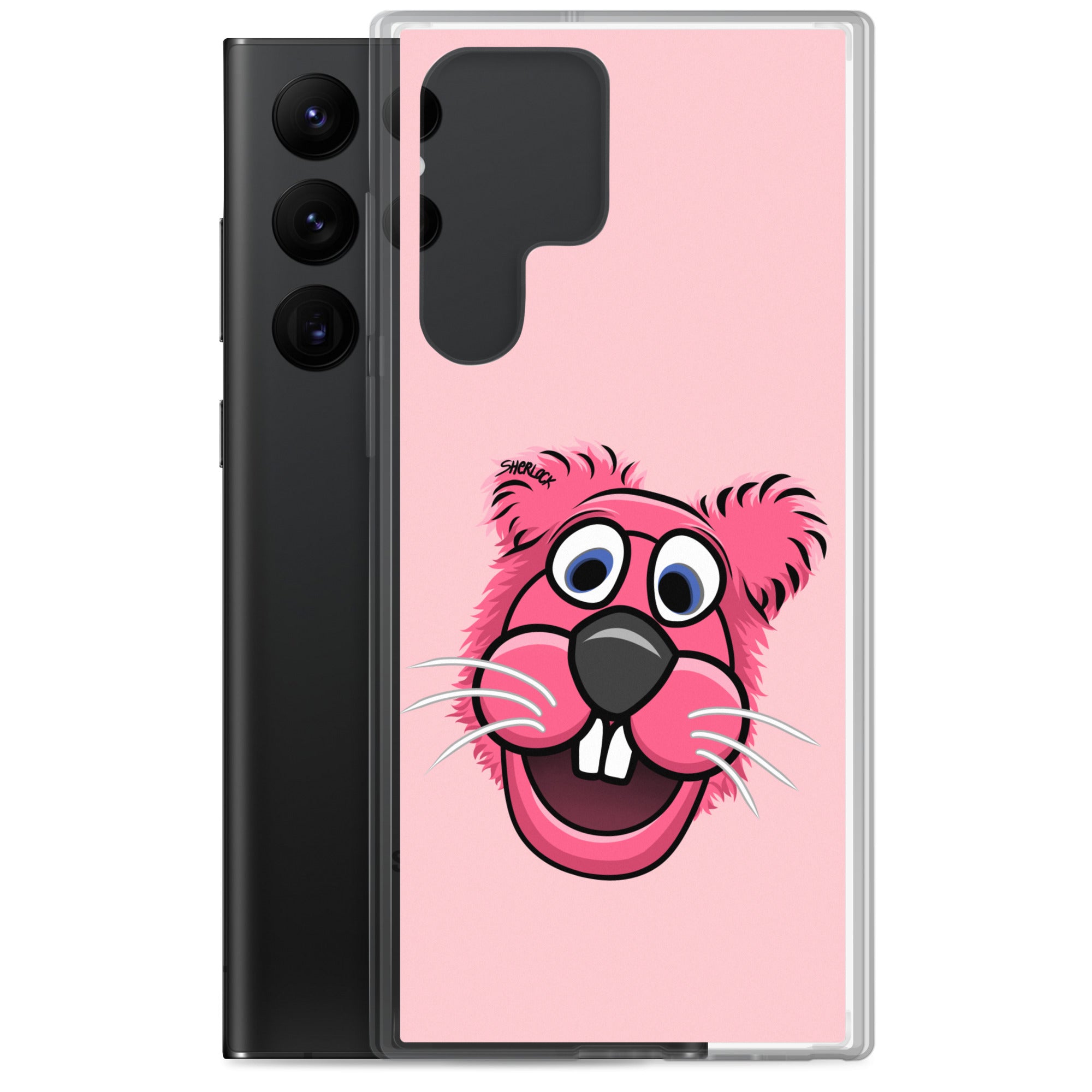 Sherlock The Squirrel Samsung Phone Cover, Pink